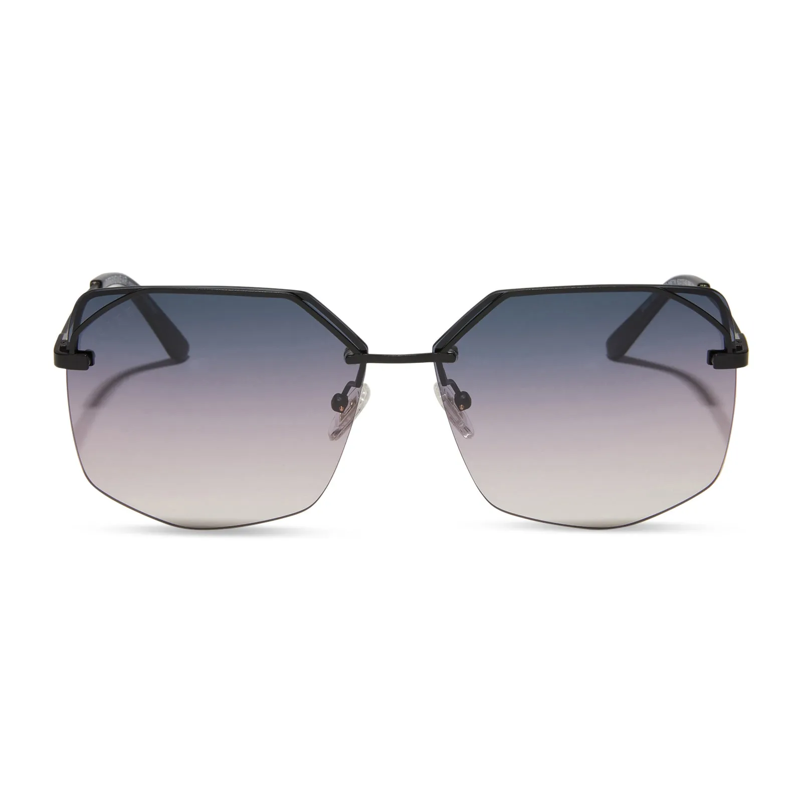 BREE - MATTE BLACK + TWILIGHT GRADIENT SUNGLASSES sold by Diff Eyewear