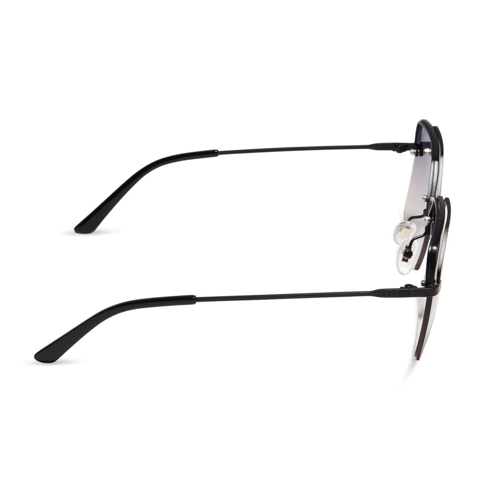 BREE - MATTE BLACK + TWILIGHT GRADIENT SUNGLASSES sold by Diff Eyewear product image thumbnail 3