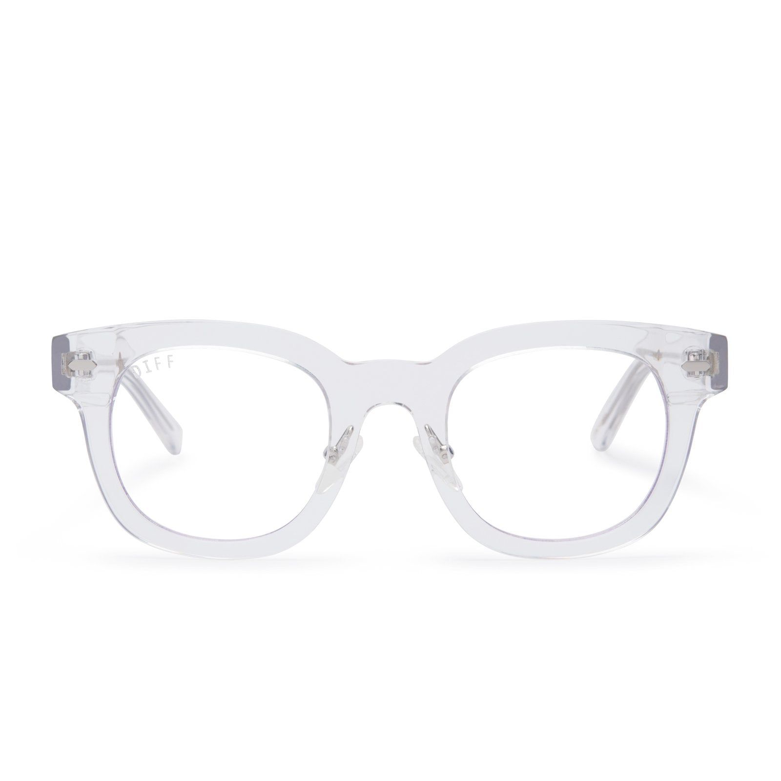 SUMMER - CLEAR CRYSTAL + BLUE LIGHT TECHNOLOGY GLASSES sold by Diff Eyewear