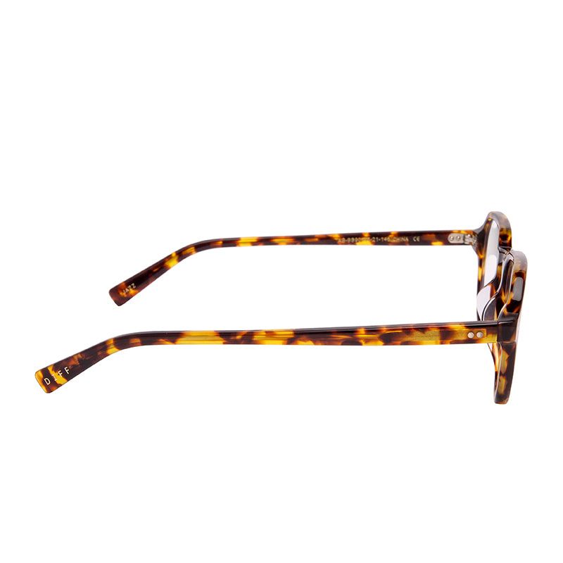 JAZZ - AMBER TORTOISE + CLEAR GLASSES sold by Diff Eyewear product image thumbnail 3