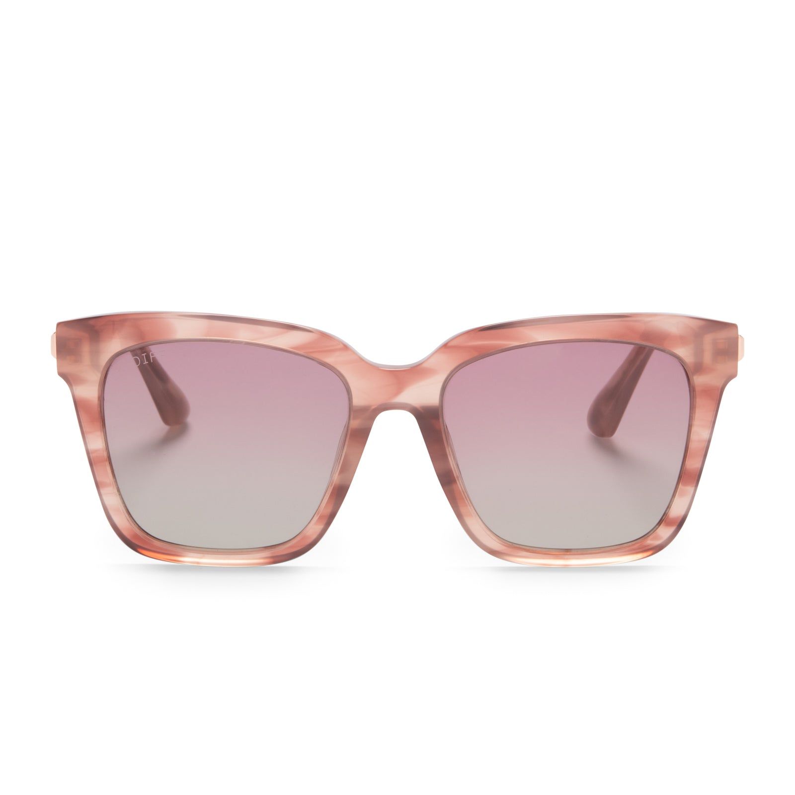BELLA - CASSIS + WINE GRADIENT POLARIZED SUNGLASSES sold by Diff Eyewear