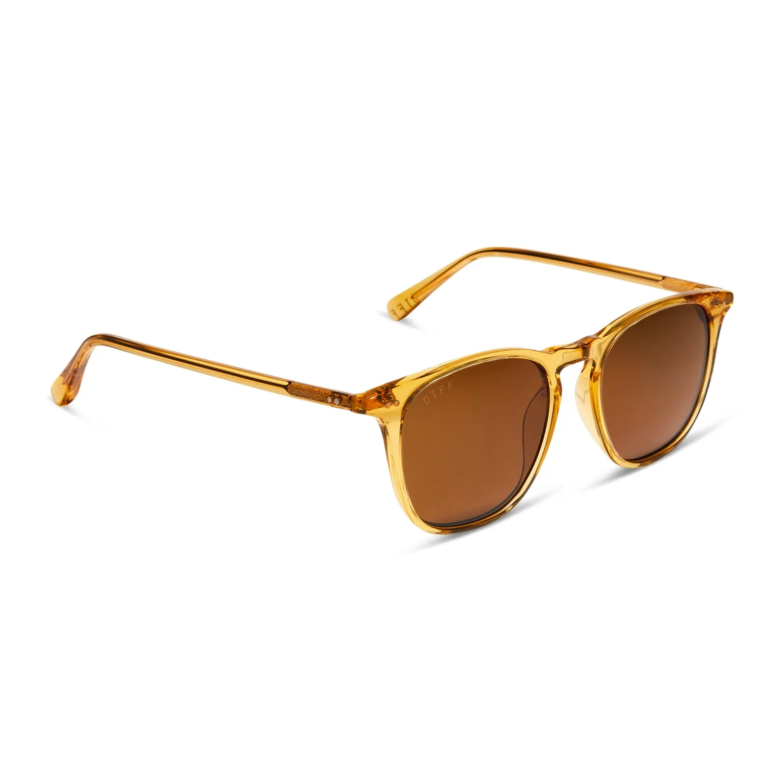 MAXWELL XL - CITRINE CRYSTAL + BROWN + POLARIZED SUNGLASSES sold by Diff Eyewear product image thumbnail 2
