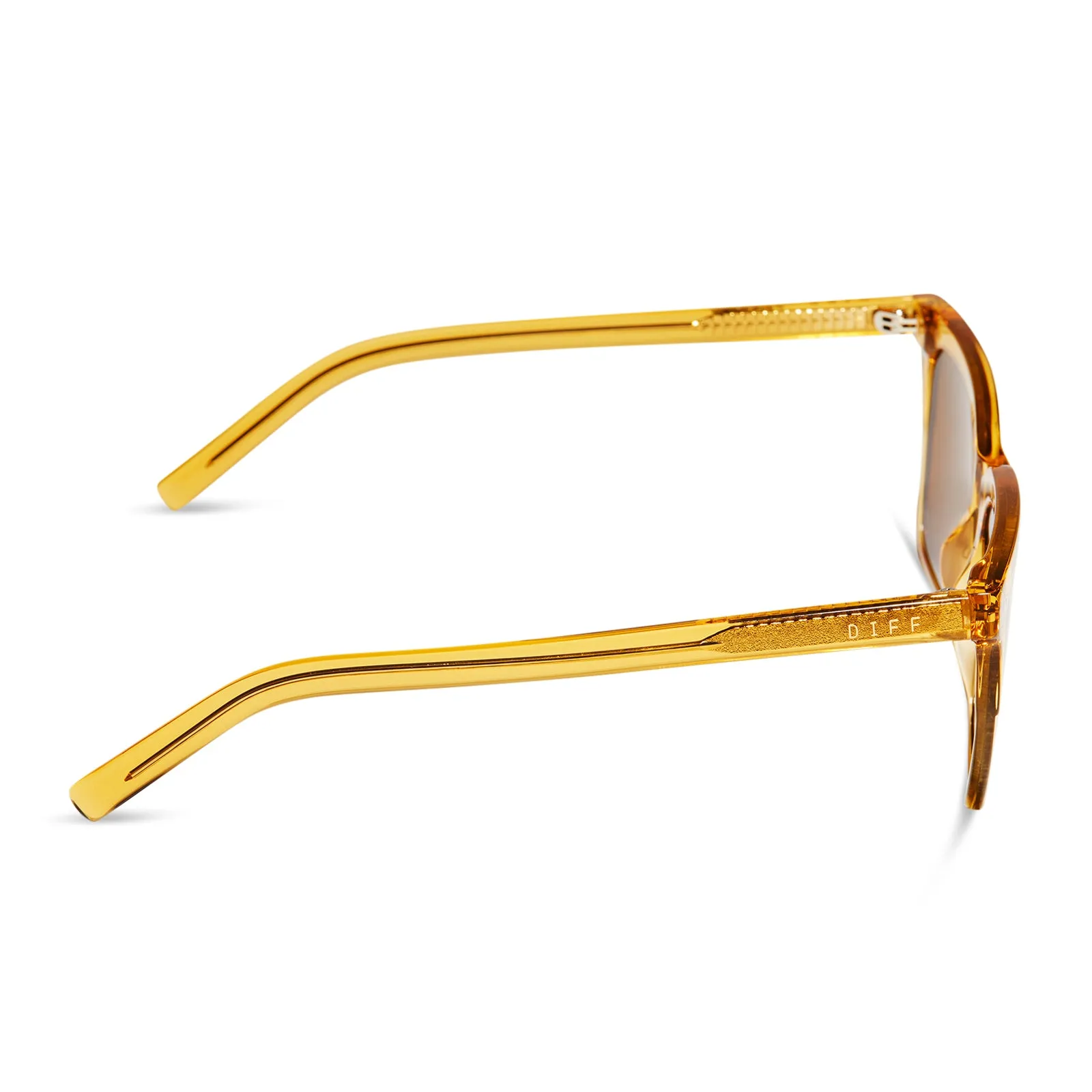 MAXWELL XL - CITRINE CRYSTAL + BROWN + POLARIZED SUNGLASSES sold by Diff Eyewear product image thumbnail 3