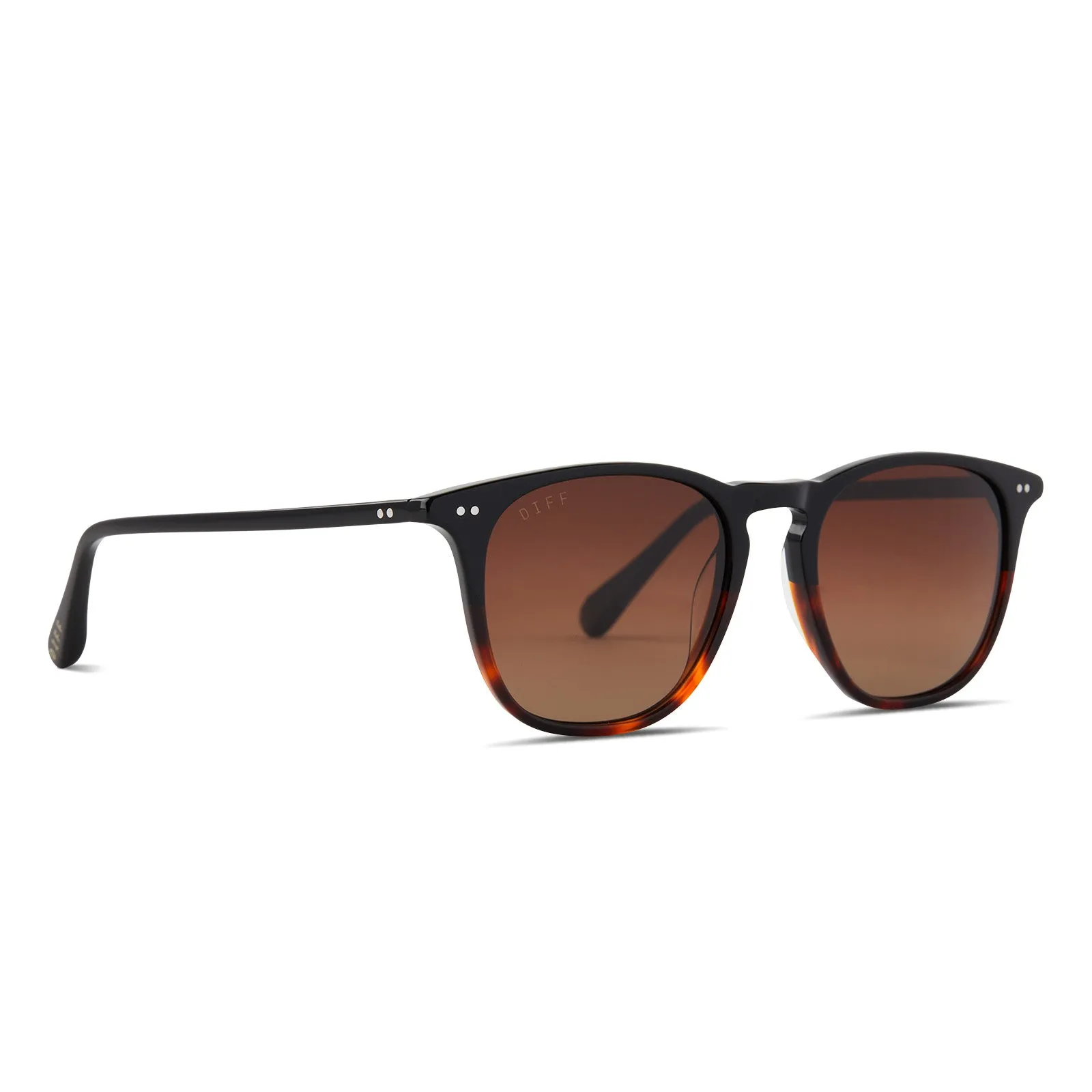 MAXWELL XL - BLACK TORTOISE + BROWN GRADIENT + POLARIZED SUNGLASSES sold by Diff Eyewear product image thumbnail 2