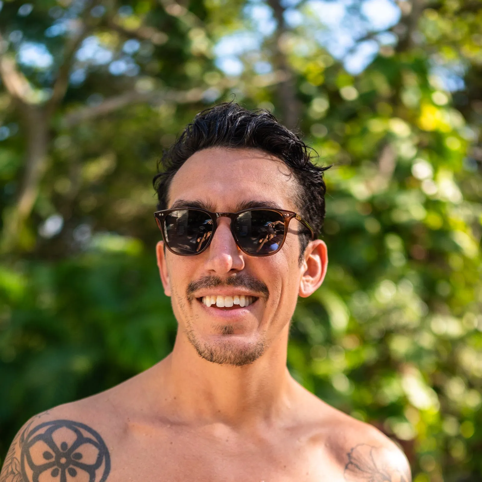 MAXWELL XL - CITRINE CRYSTAL + BROWN + POLARIZED SUNGLASSES sold by Diff Eyewear product image thumbnail 5