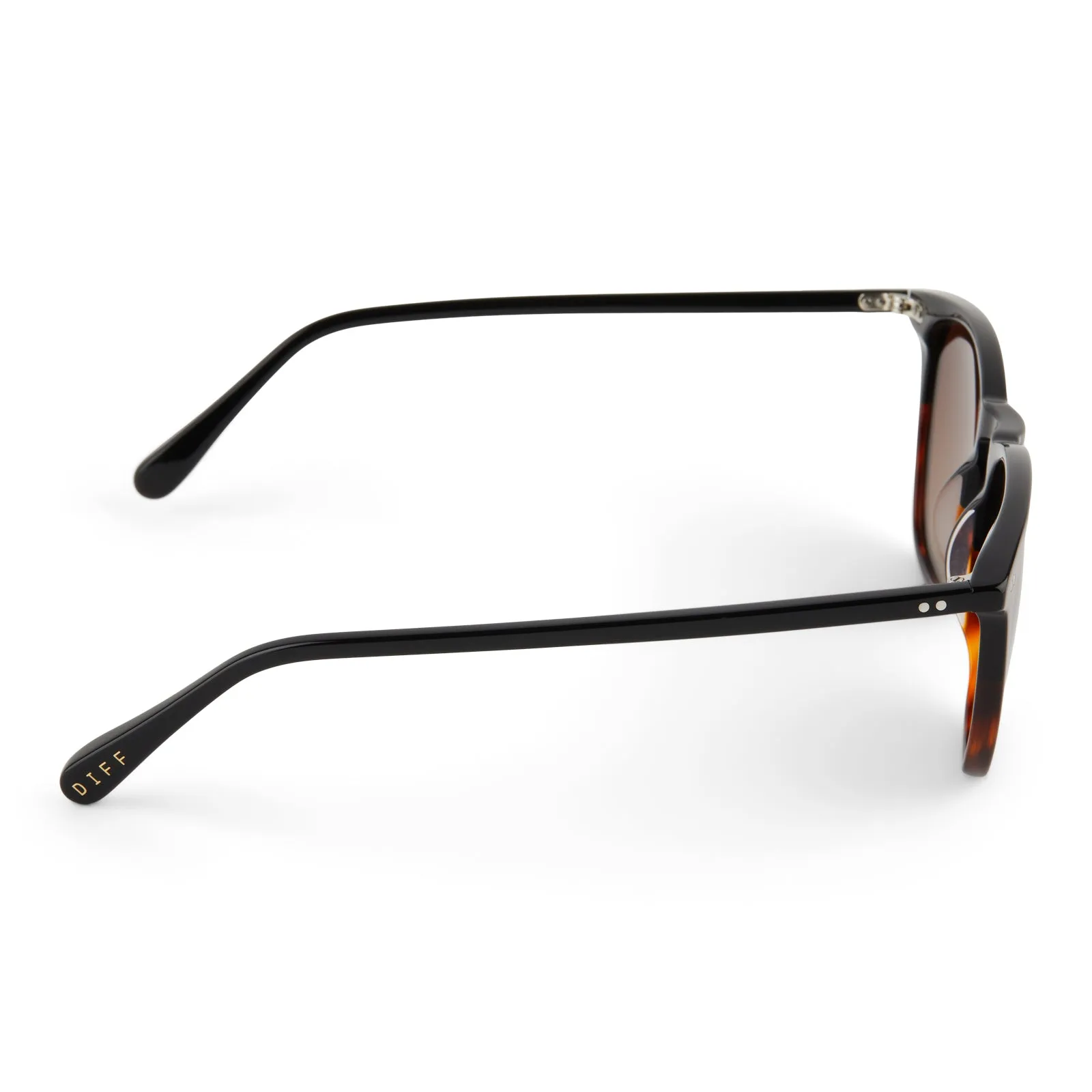 MAXWELL XL - BLACK TORTOISE + BROWN GRADIENT + POLARIZED SUNGLASSES sold by Diff Eyewear product image thumbnail 3