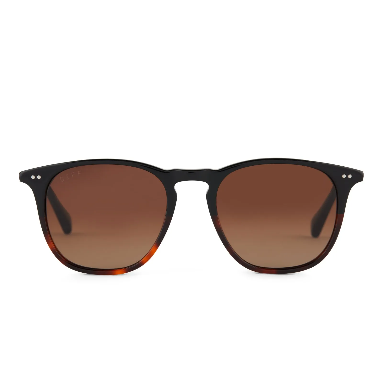 MAXWELL XL - BLACK TORTOISE + BROWN GRADIENT + POLARIZED SUNGLASSES sold by Diff Eyewear