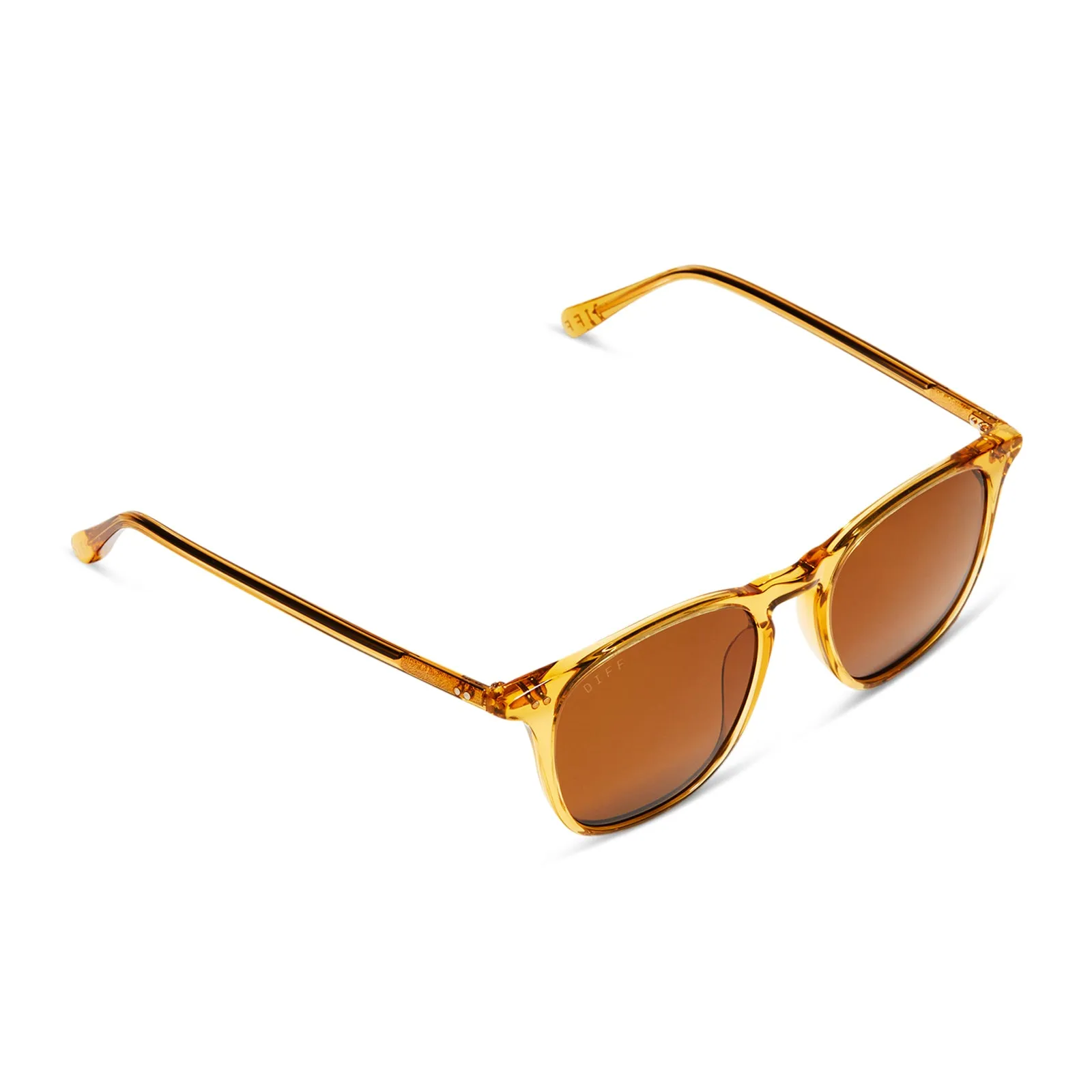 MAXWELL XL - CITRINE CRYSTAL + BROWN + POLARIZED SUNGLASSES sold by Diff Eyewear product image thumbnail 4