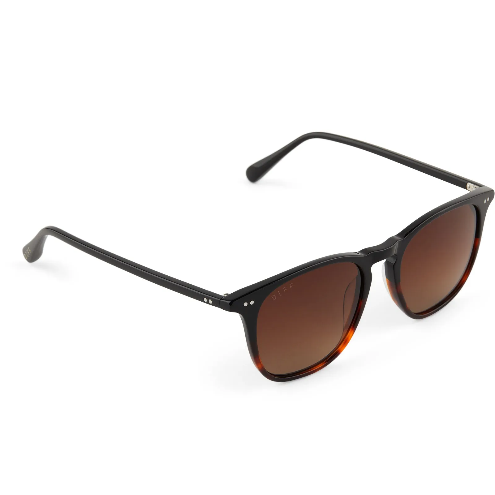 MAXWELL XL - BLACK TORTOISE + BROWN GRADIENT + POLARIZED SUNGLASSES sold by Diff Eyewear product image thumbnail 4