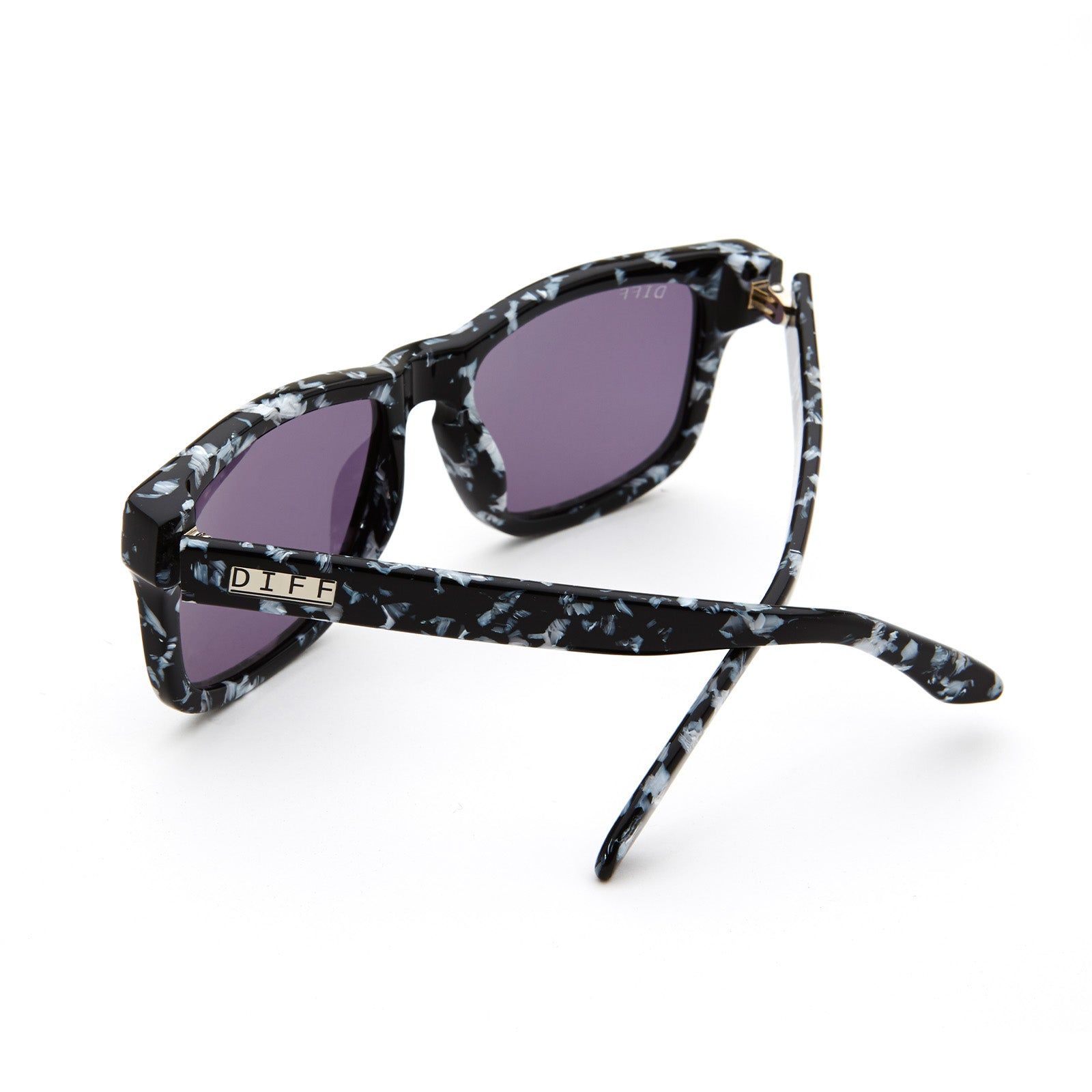 RILEY - BLACK & WHITE + GREY SUNGLASSES sold by Diff Eyewear product image thumbnail 4