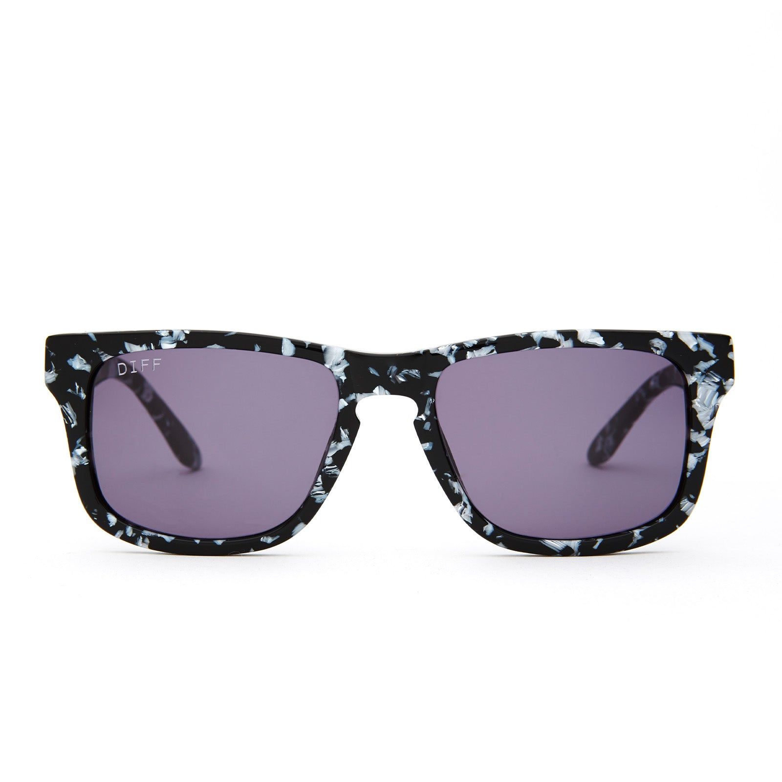 RILEY - BLACK & WHITE + GREY SUNGLASSES sold by Diff Eyewear