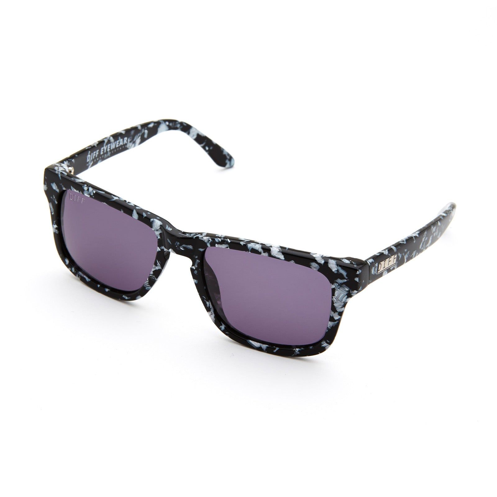 RILEY - BLACK & WHITE + GREY SUNGLASSES sold by Diff Eyewear product image thumbnail 2