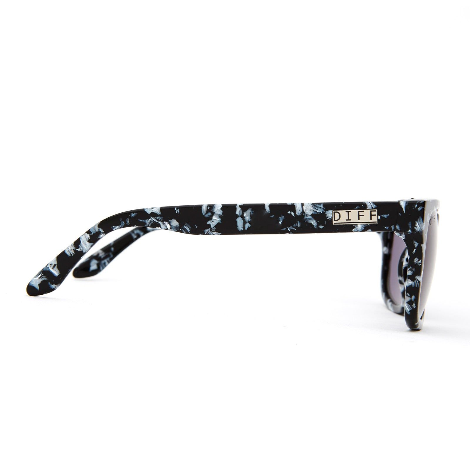 RILEY - BLACK & WHITE + GREY SUNGLASSES sold by Diff Eyewear product image thumbnail 3