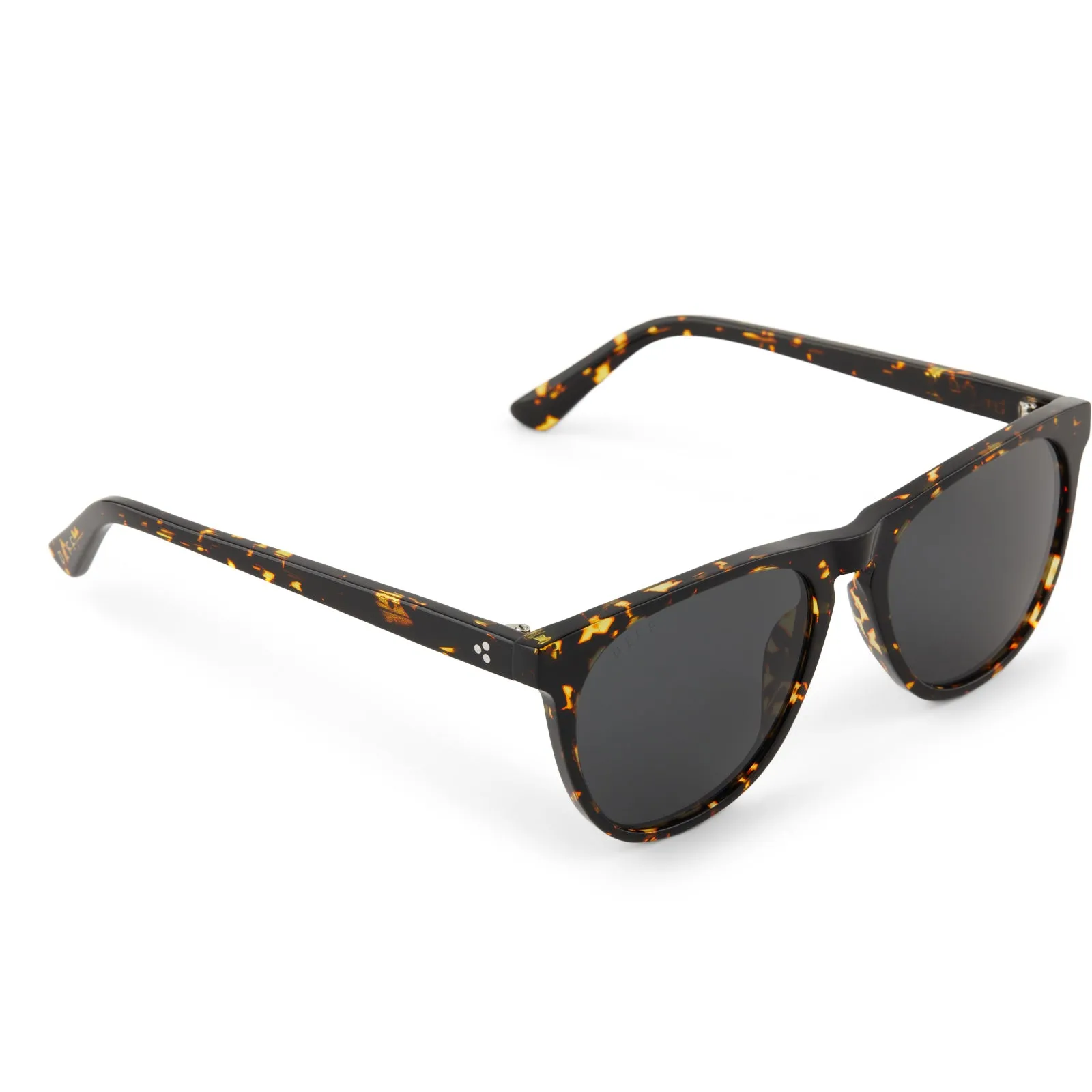 DARREN - FIERY TORTOISE + GREY + POLARIZED SUNGLASSES sold by Diff Eyewear product image thumbnail 4