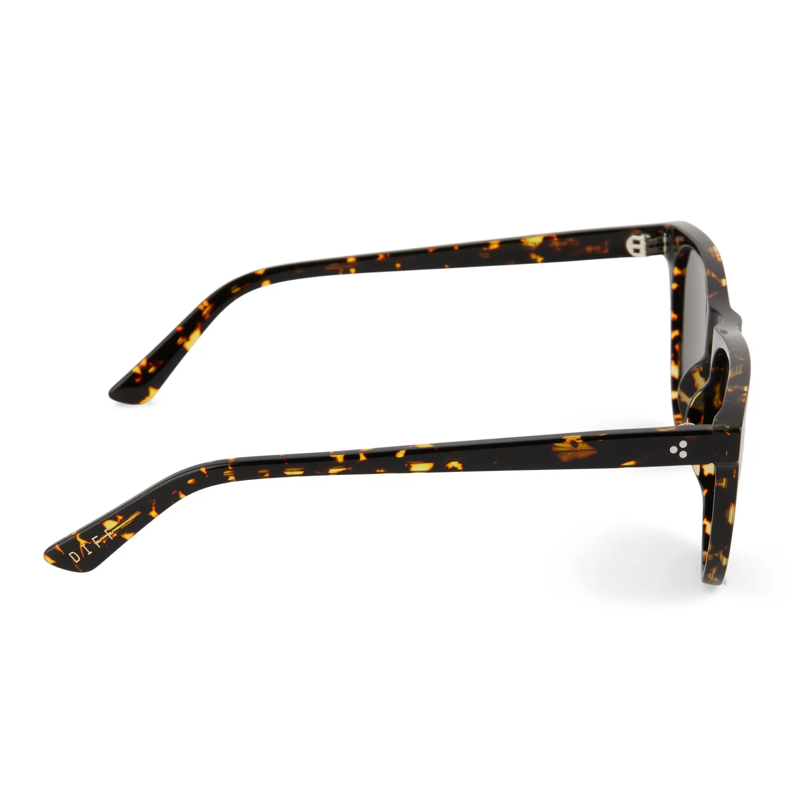 DARREN - FIERY TORTOISE + GREY + POLARIZED SUNGLASSES sold by Diff Eyewear product image thumbnail 3