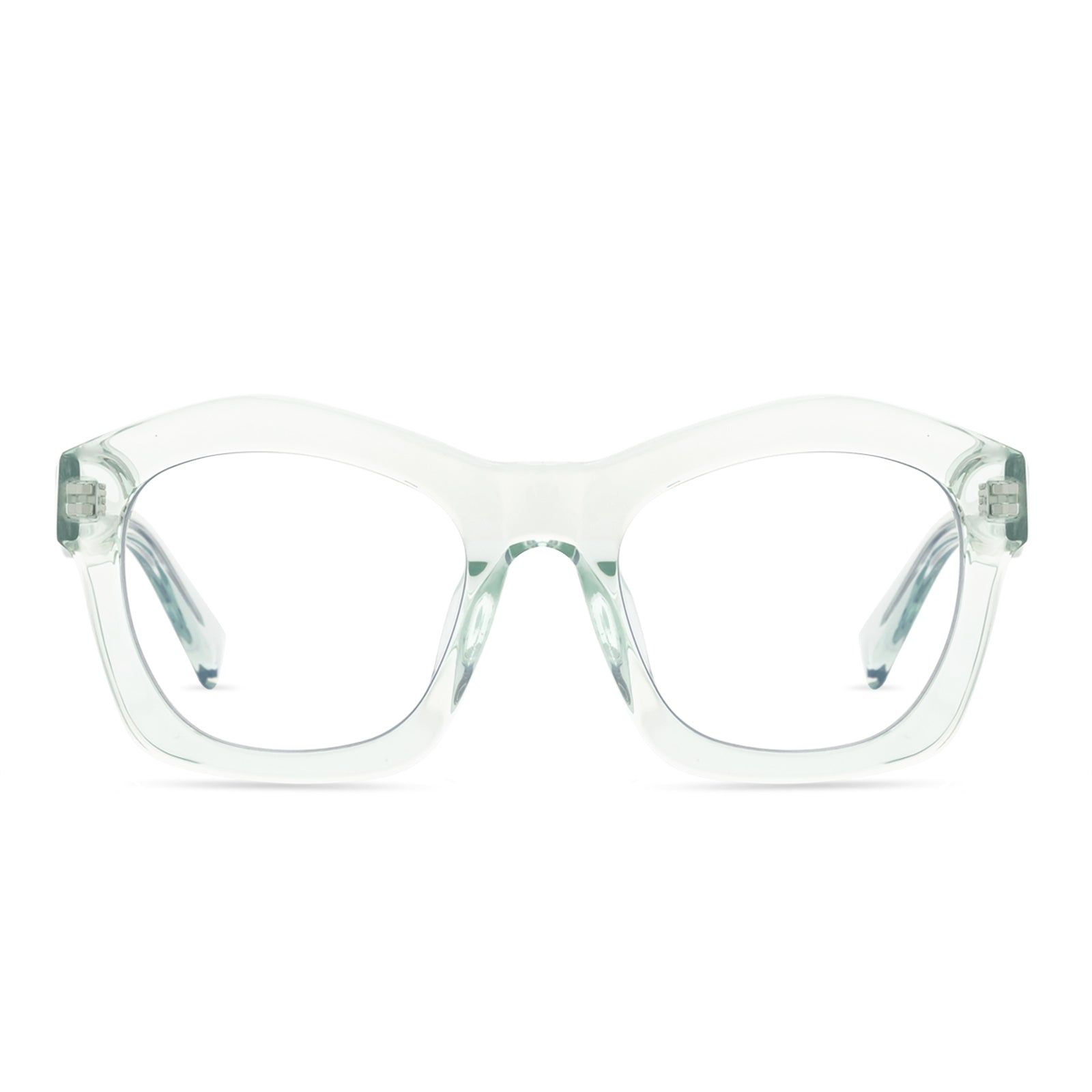 HAYDEN - SOFT LAGOON CRYSTAL + CLEAR GLASSES sold by Diff Eyewear