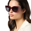 EVA - BORDEAUX + GREY + POLARIZED SUNGLASSES sold by Diff Eyewear
