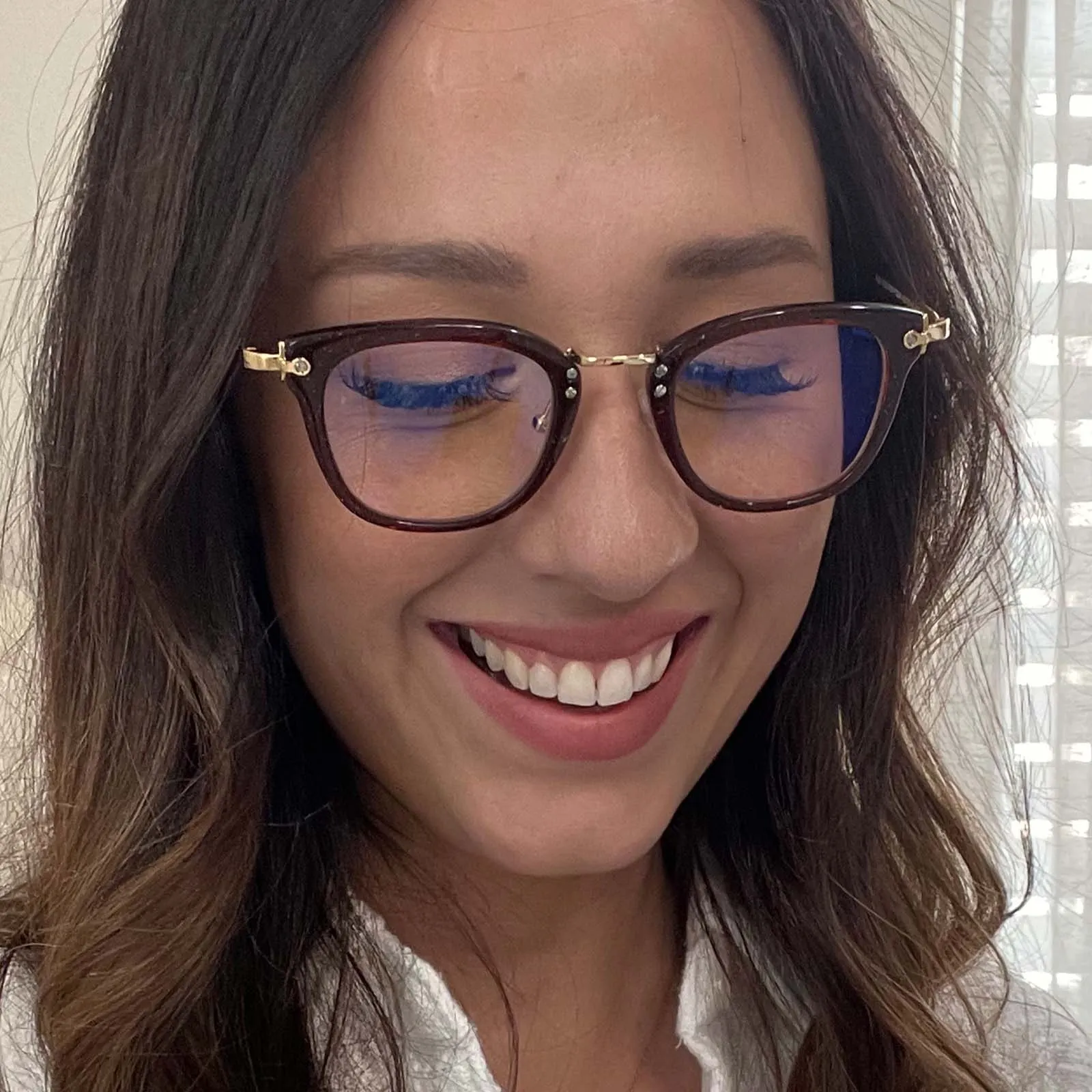 RUE - FESTIVE CHESTNUT + BLUE LIGHT GLASSES sold by Diff Eyewear product image thumbnail 5