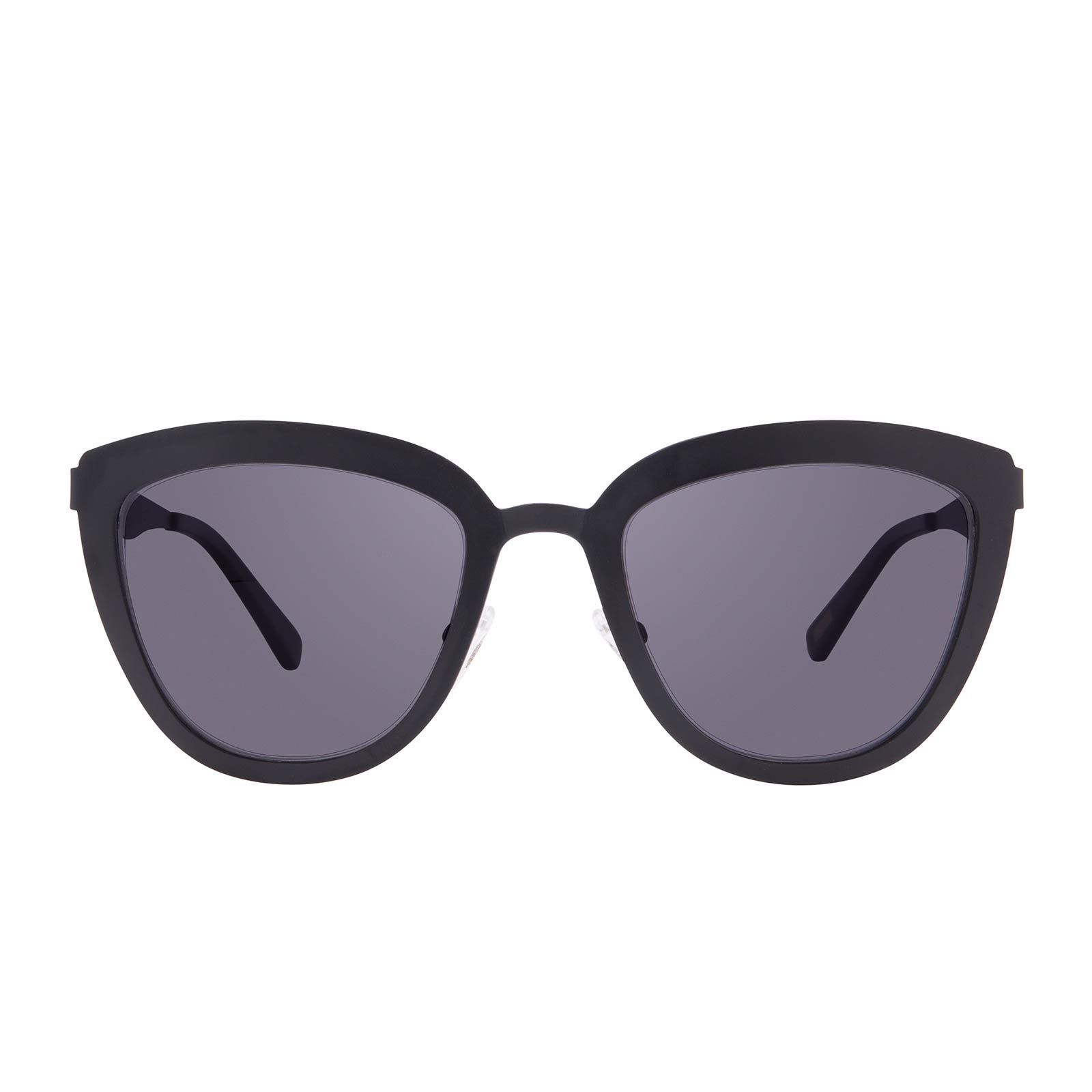 LILY - POLISHED BLACK + DARK SMOKE POLARIZED SUNGLASSES sold by Diff Eyewear
