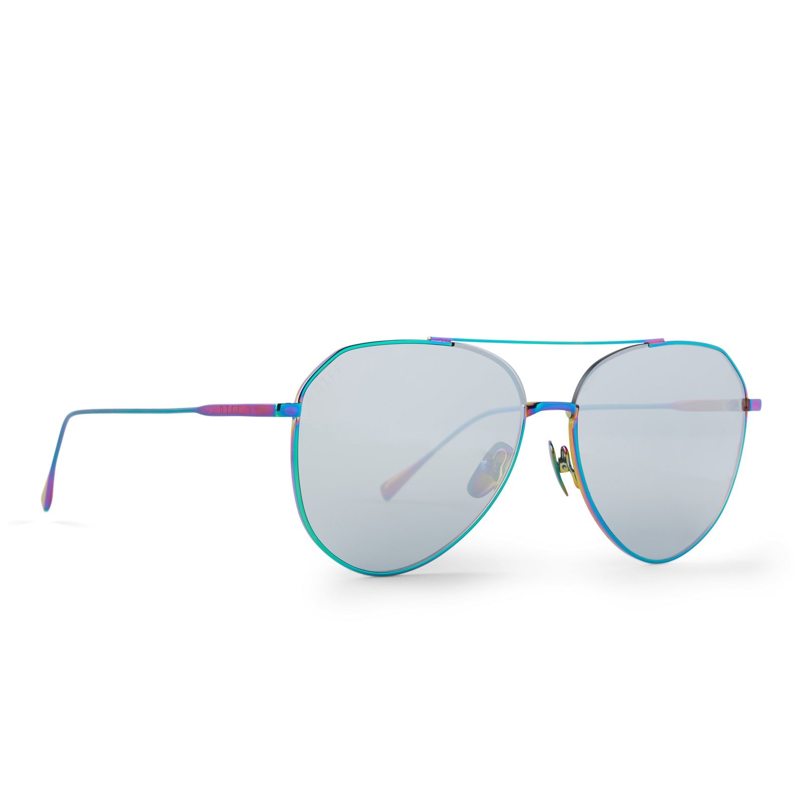 DASH - OIL SLICK + GREY MIRROR SUNGLASSES sold by Diff Eyewear product image thumbnail 4