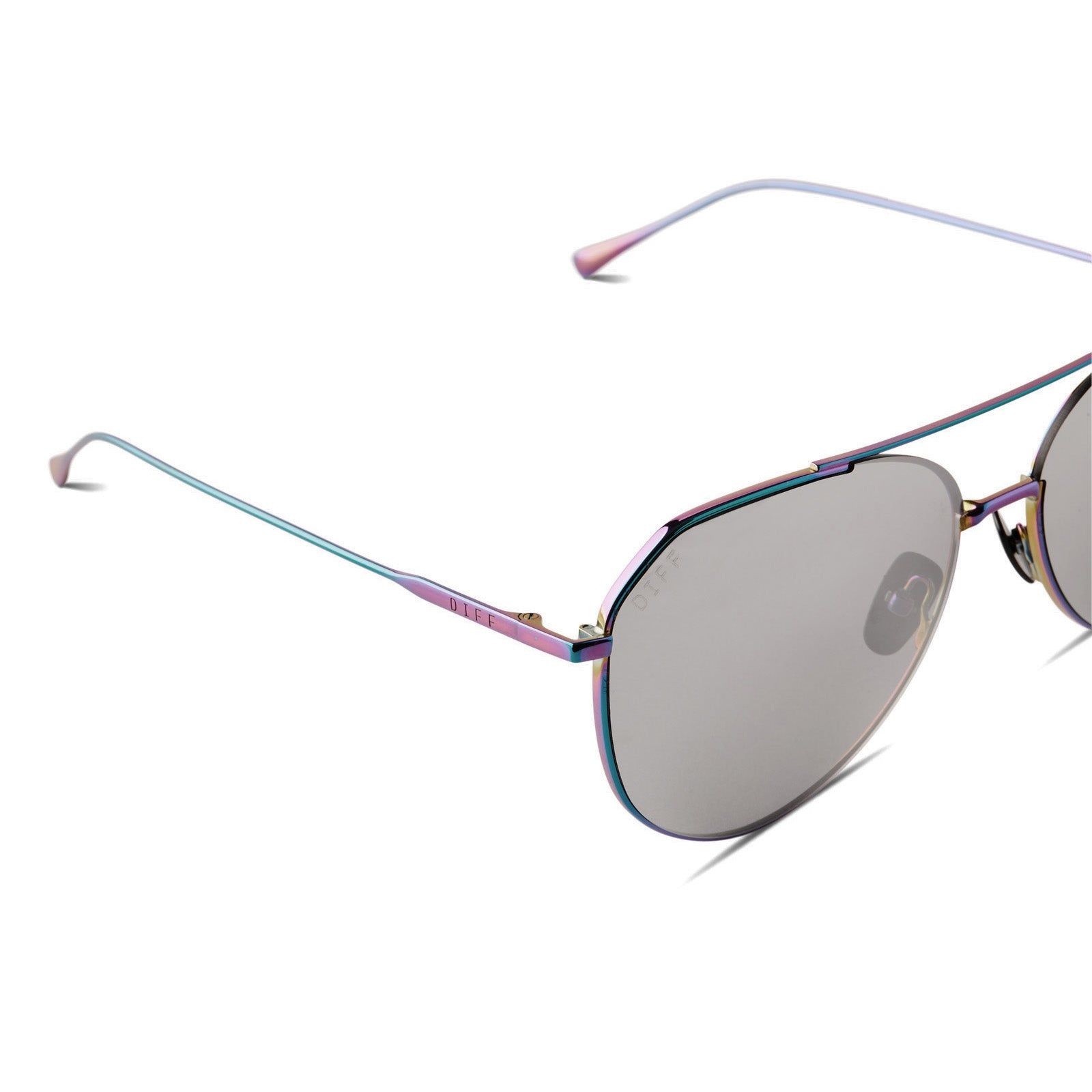 DASH - OIL SLICK + GREY MIRROR SUNGLASSES sold by Diff Eyewear