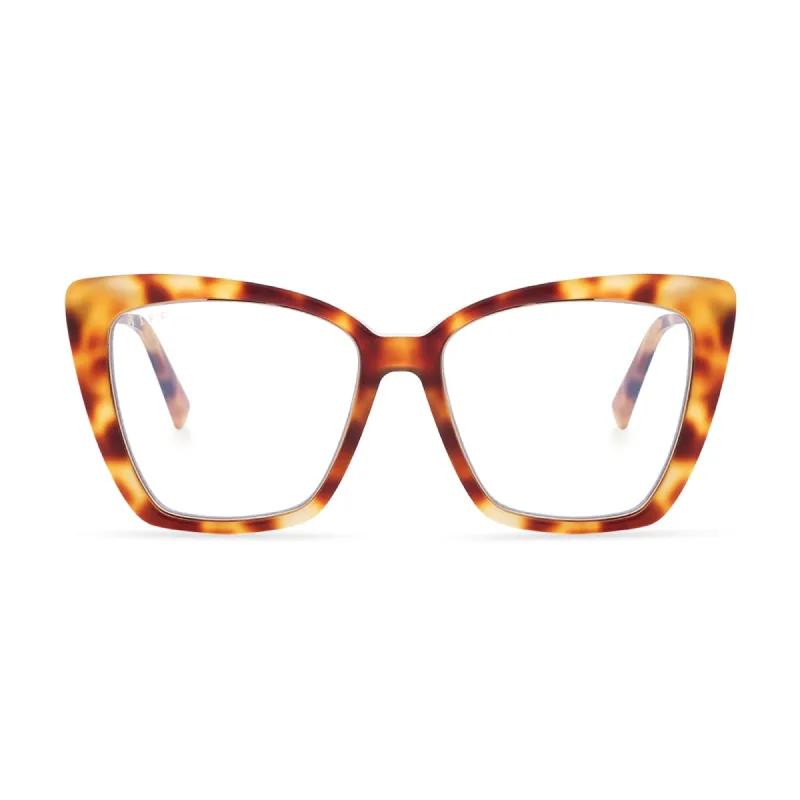 BECKY IV - SOLSTICE TORTOISE + BLUE LIGHT TECHNOLOGY GLASSES sold by Diff Eyewear
