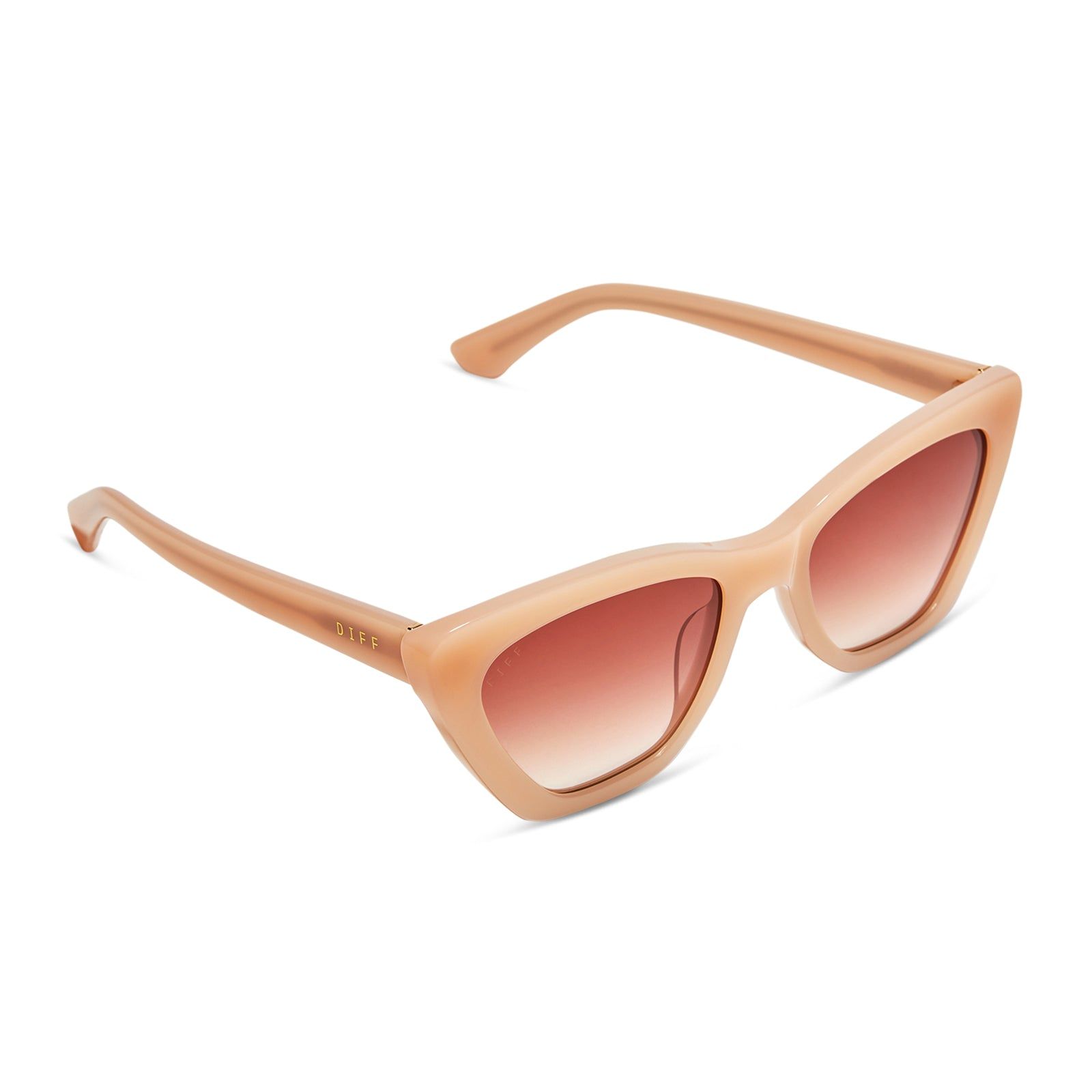 CAMILA - FADED CITRUS + DUSK GRADIENT SUNGLASSES sold by Diff Eyewear product image thumbnail 4