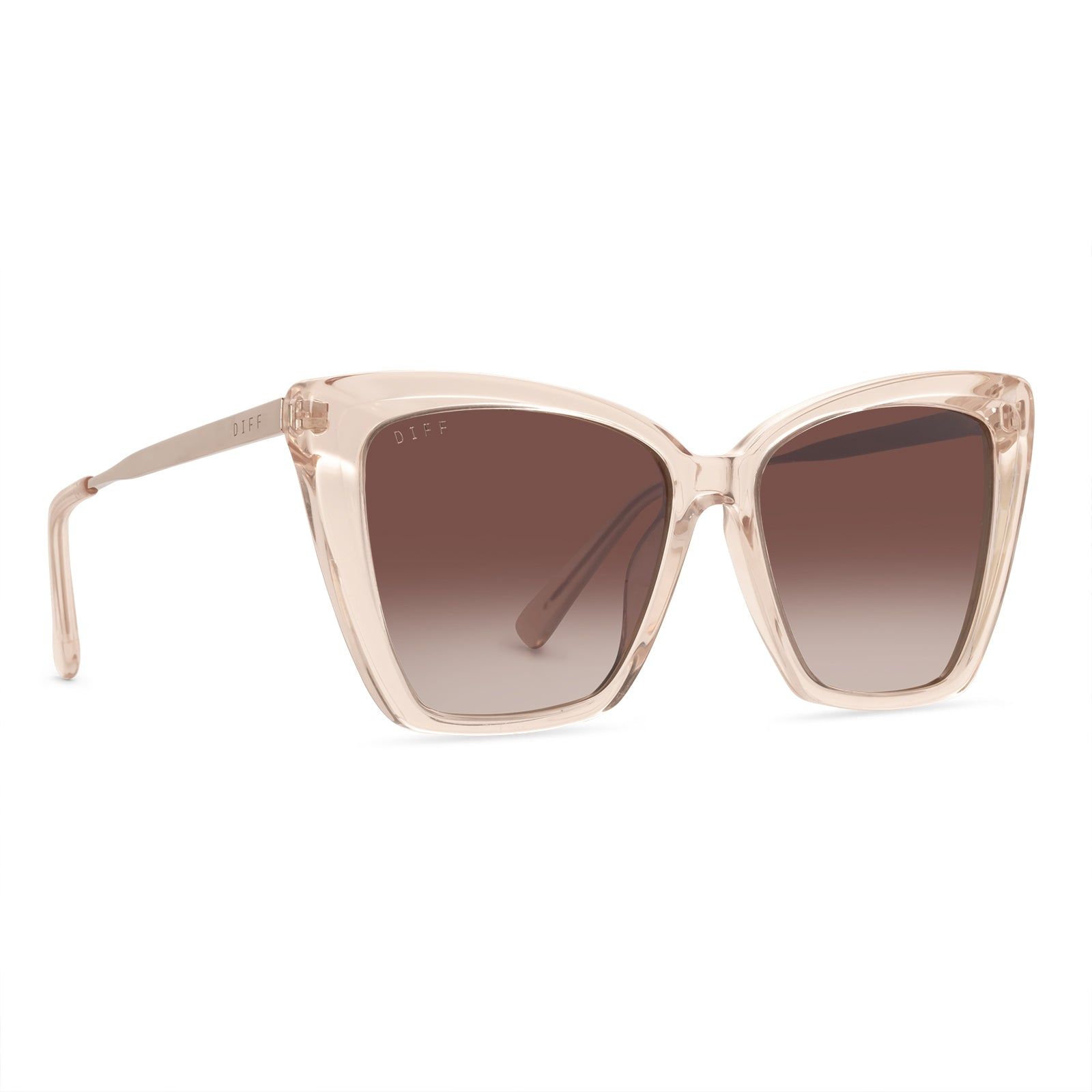 BECKY II - SANDSTONE CRYSTAL + BROWN GRADIENT + POLARIZED SUNGLASSES sold by Diff Eyewear product image thumbnail 2