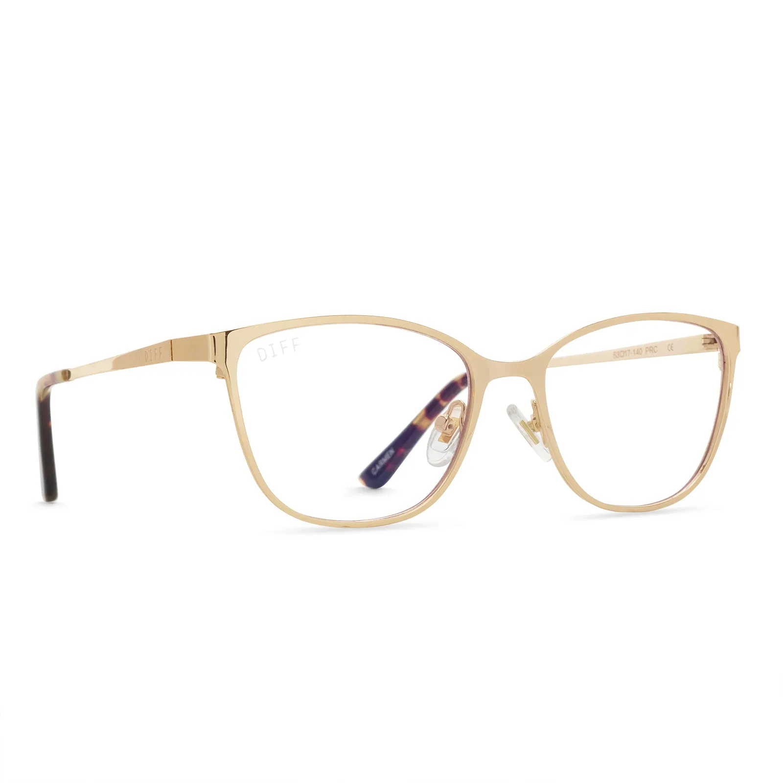 CARMEN - GOLD + BLUE LIGHT TECHNOLOGY GLASSES sold by Diff Eyewear product image thumbnail 2