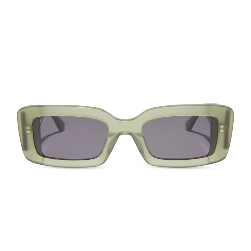 TTYL - MILKY OLIVE + GREY SUNGLASSES sold by Diff Eyewear