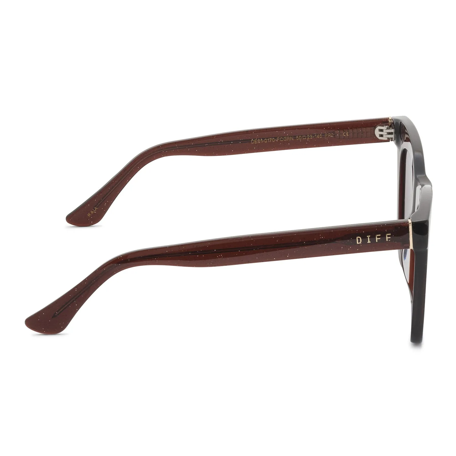 KAIA - FESTIVE CHESTNUT + GREY SUNGLASSES sold by Diff Eyewear product image thumbnail 4