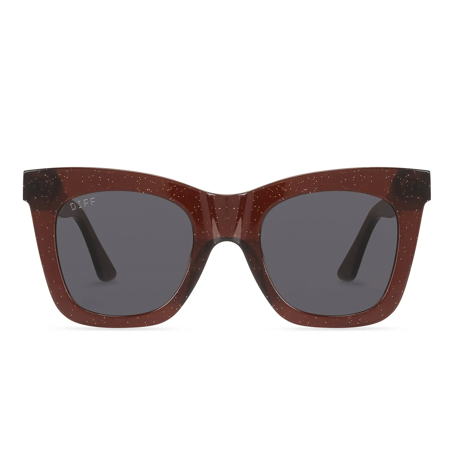 KAIA - FESTIVE CHESTNUT + GREY SUNGLASSES sold by Diff Eyewear