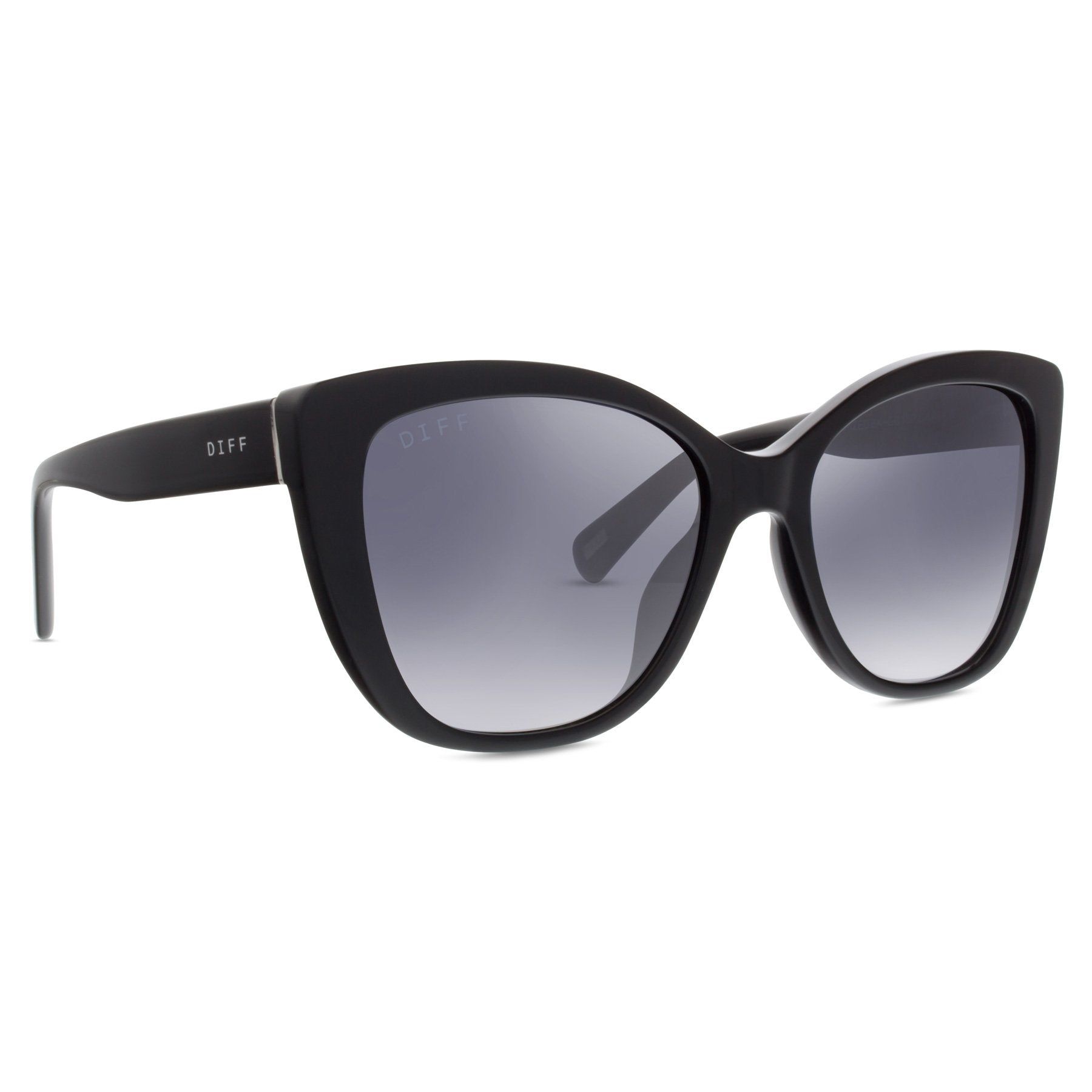 RUBY - BLACK + GREY GRADIENT + POLARIZED SUNGLASSES sold by Diff Eyewear product image thumbnail 3