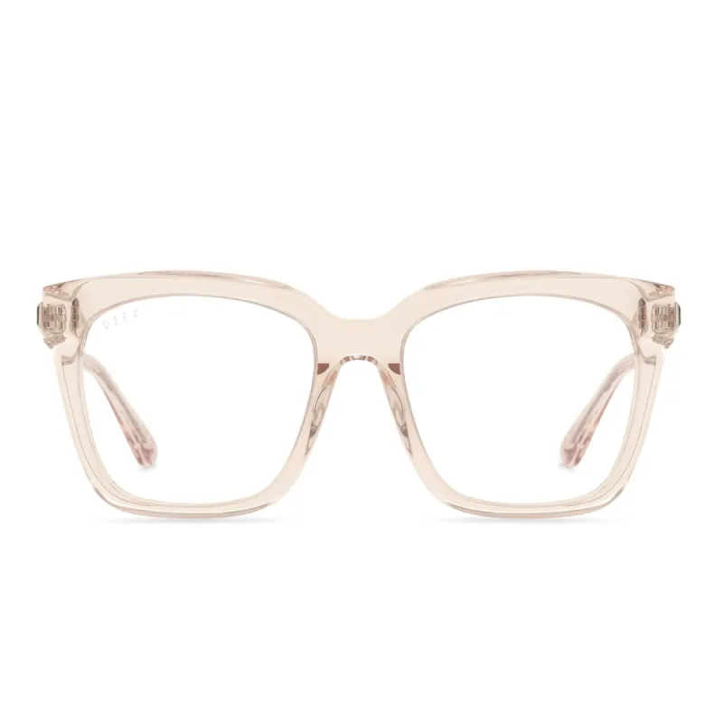 BELLA - SANDSTONE CRYSTAL + BLUE LIGHT TECHNOLOGY GLASSES sold by Diff Eyewear