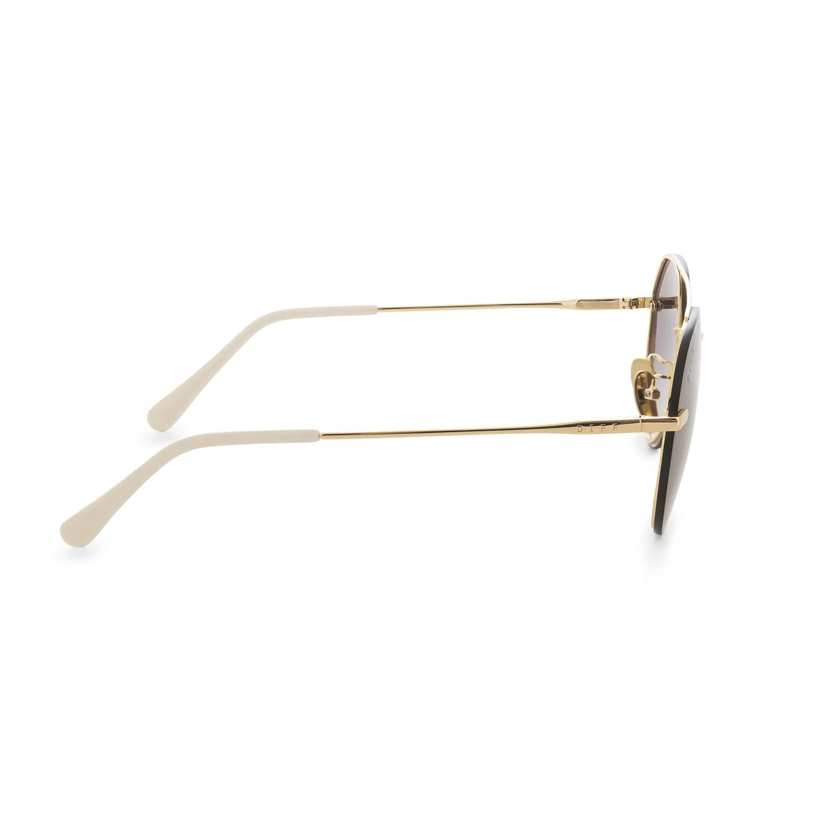 LENOX - GOLD + BROWN GRADIENT MIRROR POLARIZED SUNGLASSES sold by Diff Eyewear product image thumbnail 3