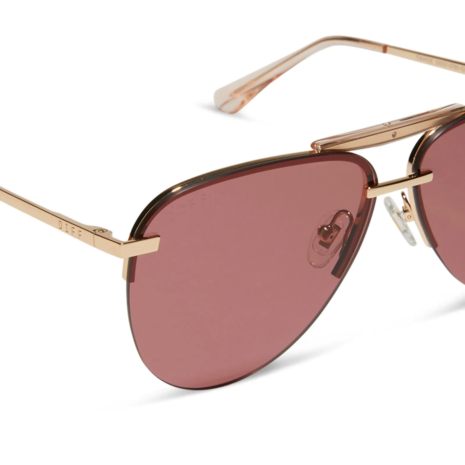 TAHOE - GOLD + MAUVE SUNGLASSES sold by Diff Eyewear product image thumbnail 4