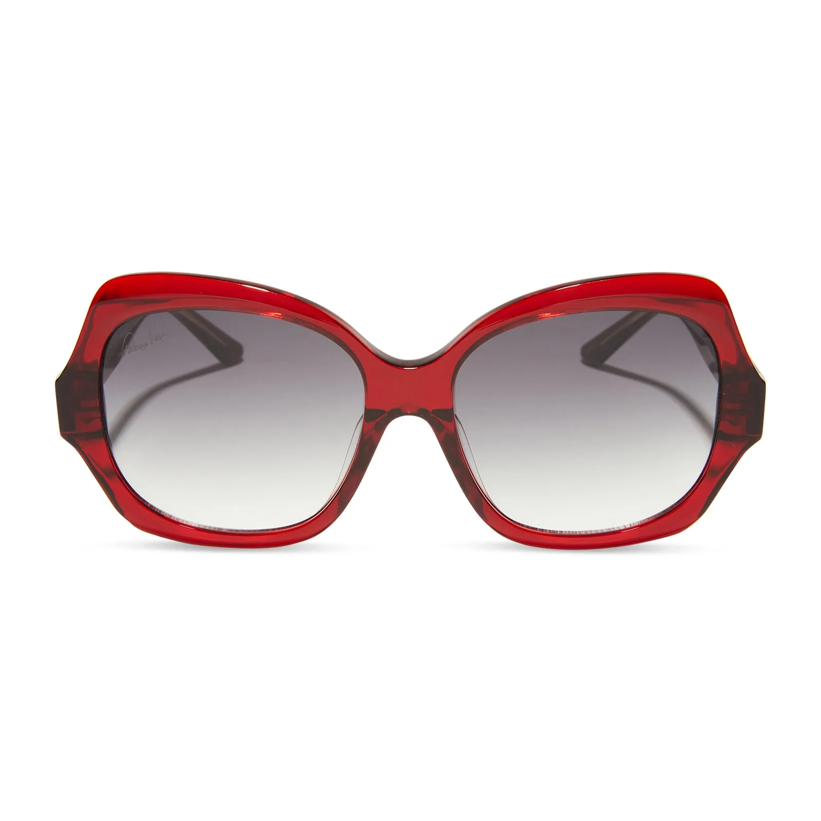 PATRICIA NASH - FARRAH + RUBY RED CRYSTAL + GREY GRADIENT SUNGLASSES sold by Diff Eyewear