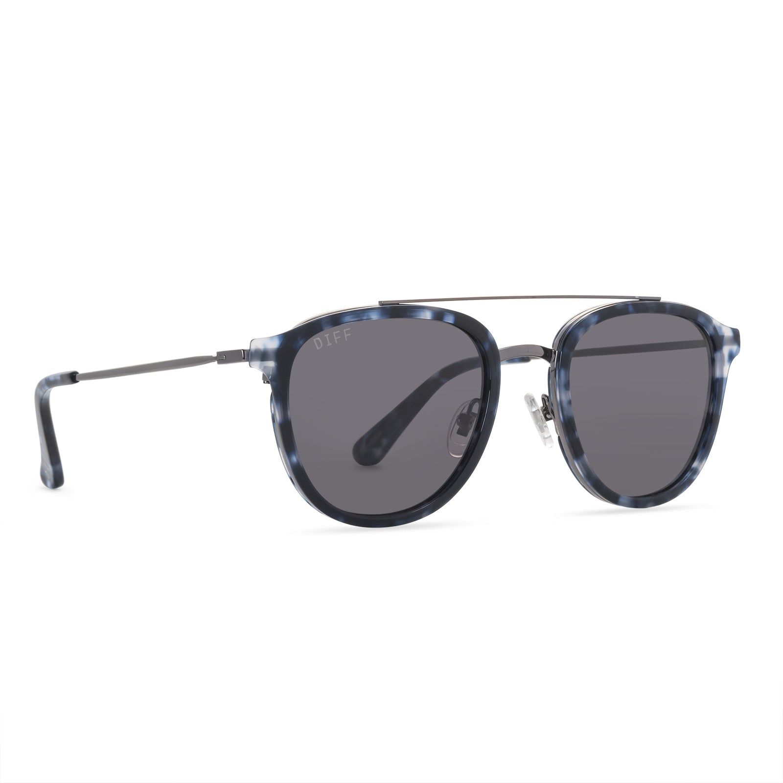 CAMDEN - MIDNIGHT MARBLE + GREY + POLARIZED SUNGLASSES sold by Diff Eyewear product image thumbnail 2