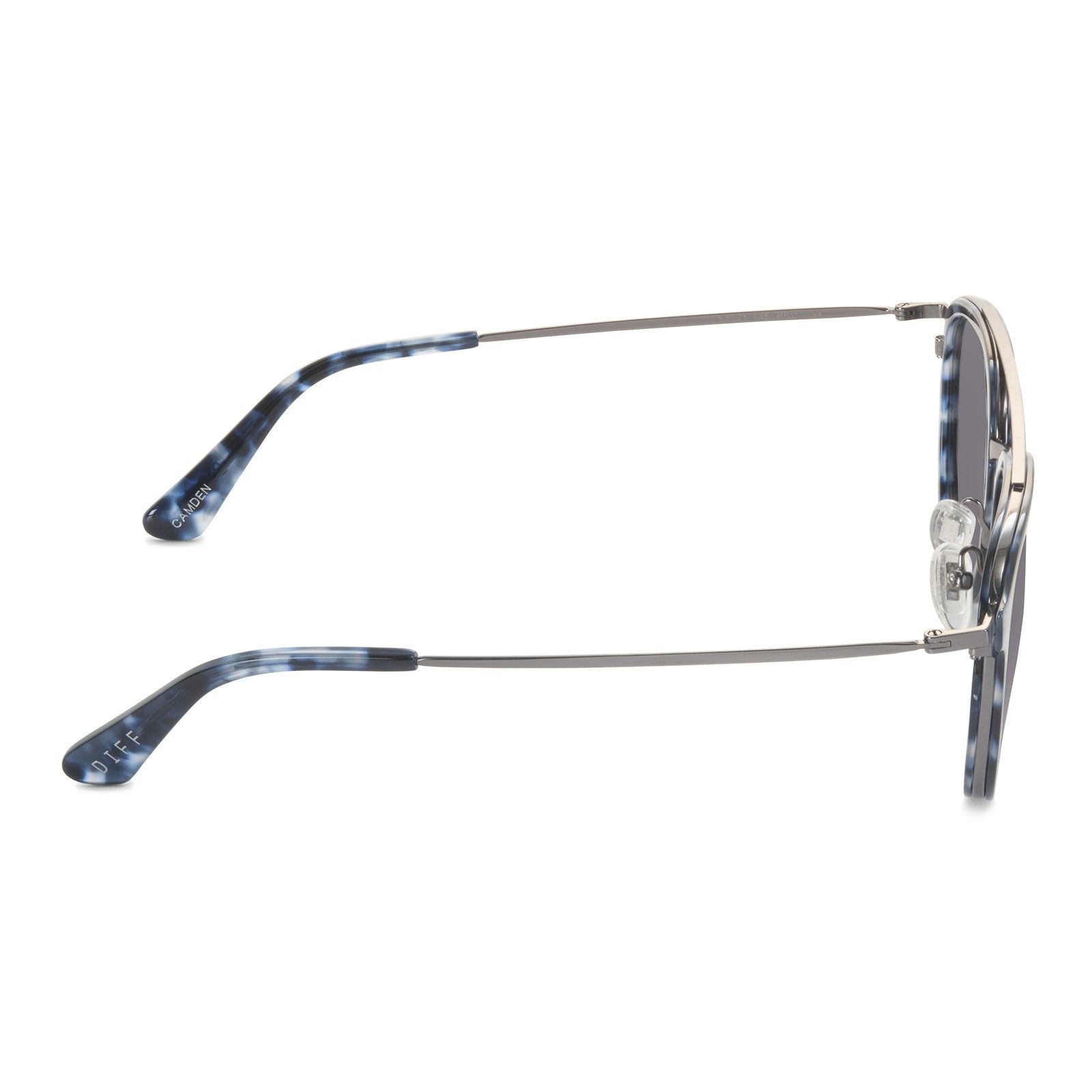 CAMDEN - MIDNIGHT MARBLE + GREY + POLARIZED SUNGLASSES sold by Diff Eyewear product image thumbnail 4