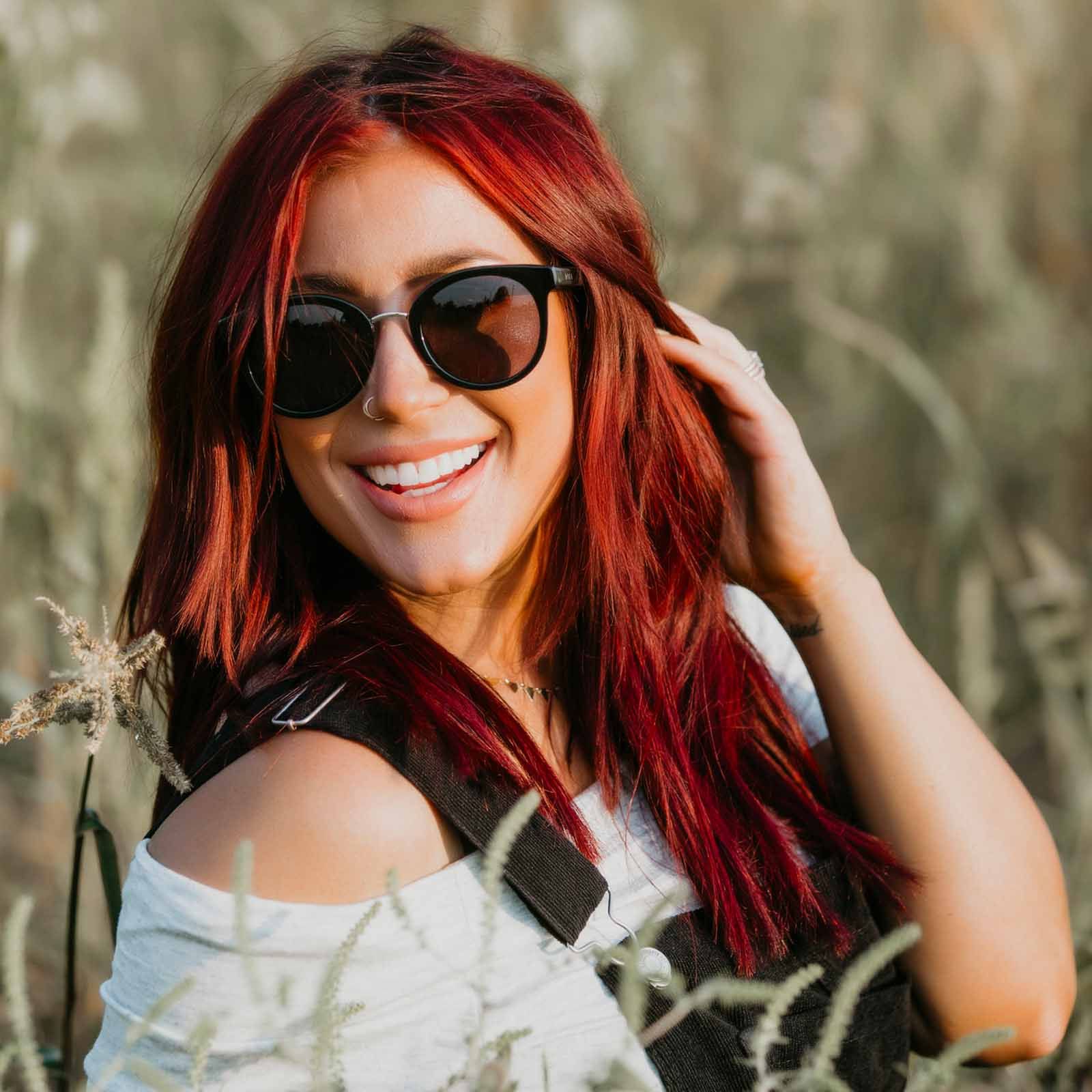 CHELSEA DEBOER - AUBREE + BLACK + GREY SUNGLASSES sold by Diff Eyewear product image thumbnail 5