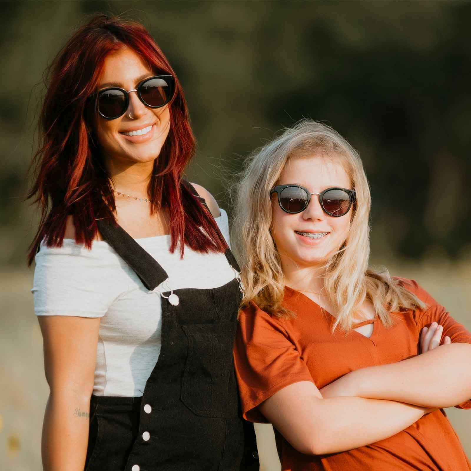 CHELSEA DEBOER - AUBREE + BLACK + GREY SUNGLASSES sold by Diff Eyewear product image thumbnail 6
