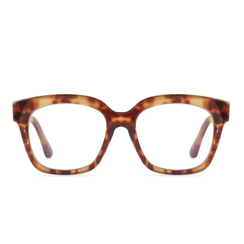 AVA - SOLSTICE TORTOISE + BLUE LIGHT READERS sold by Diff Eyewear