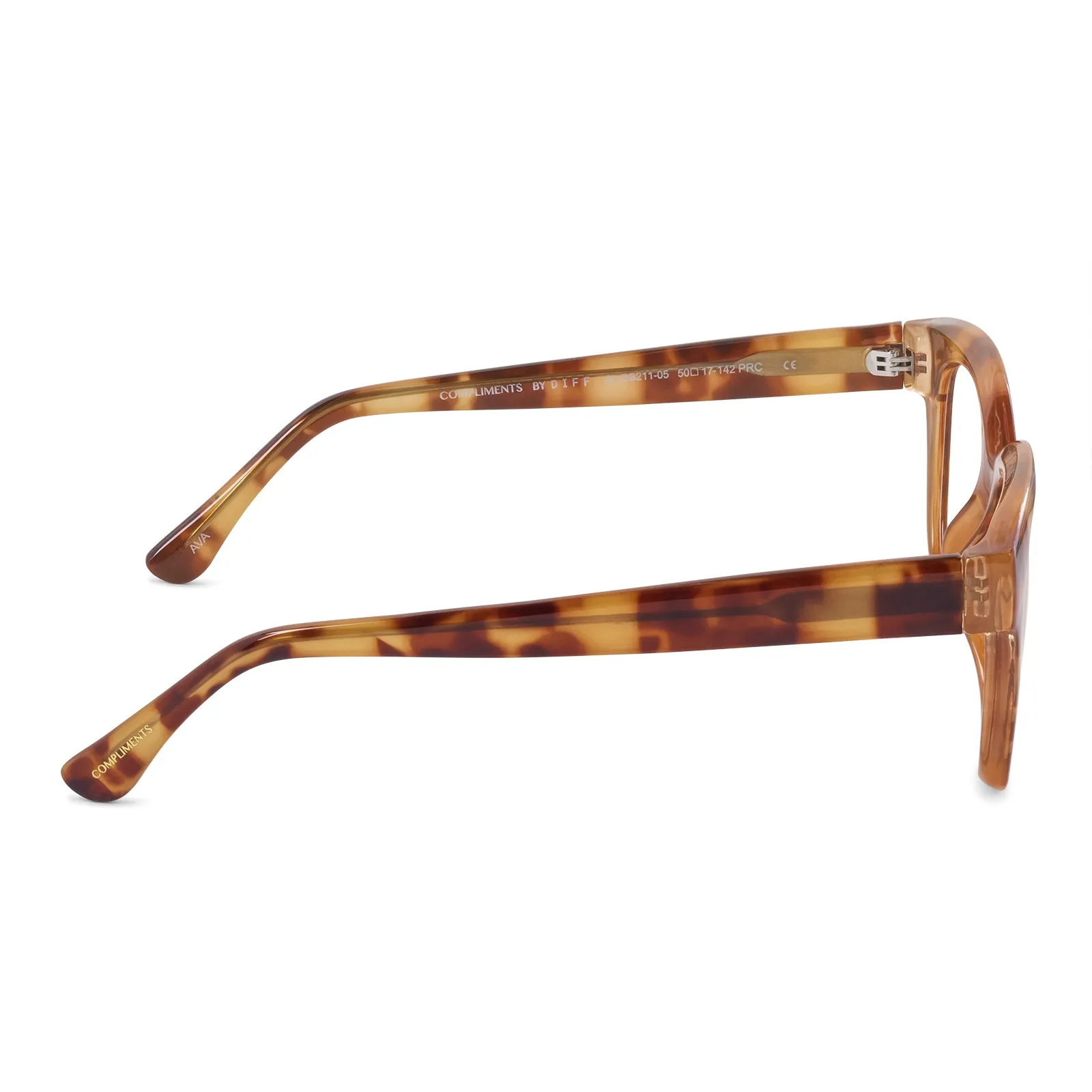 AVA - SOLSTICE TORTOISE + BLUE LIGHT READERS sold by Diff Eyewear product image thumbnail 3