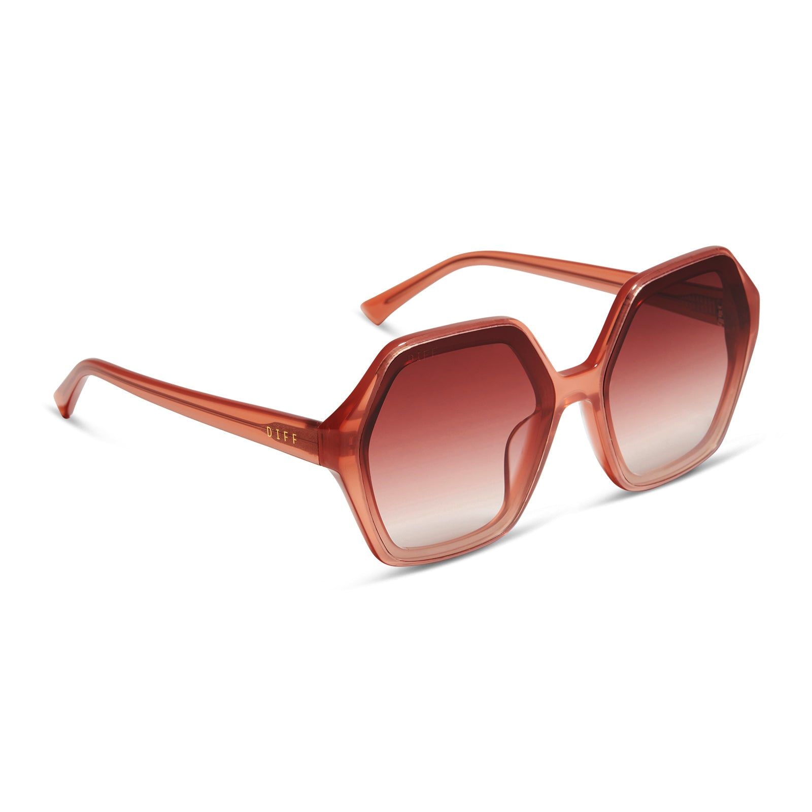 GIGI - DUSKY MAUVE + DUSK GRADIENT SUNGLASSES sold by Diff Eyewear product image thumbnail 2