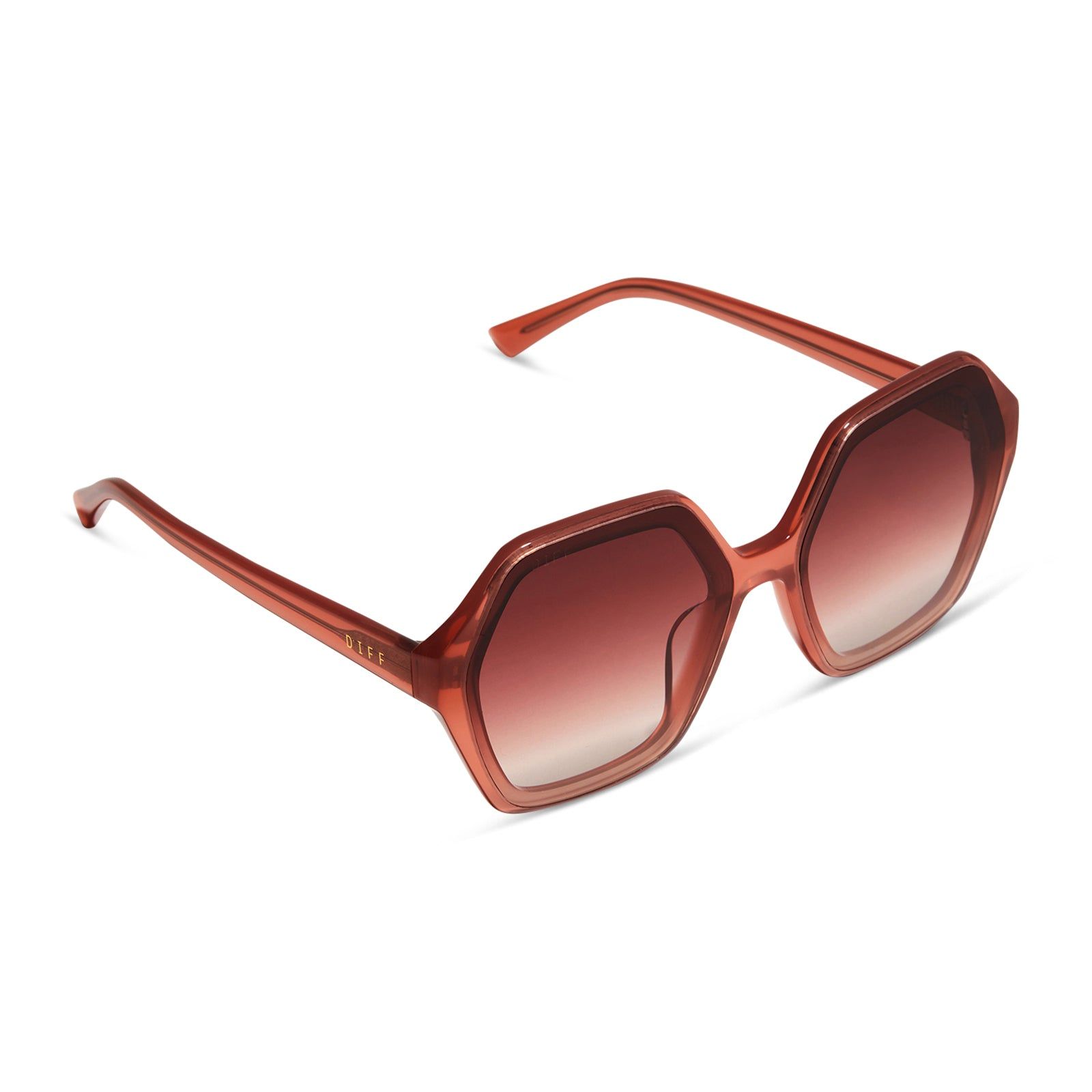 GIGI - DUSKY MAUVE + DUSK GRADIENT SUNGLASSES sold by Diff Eyewear product image thumbnail 4