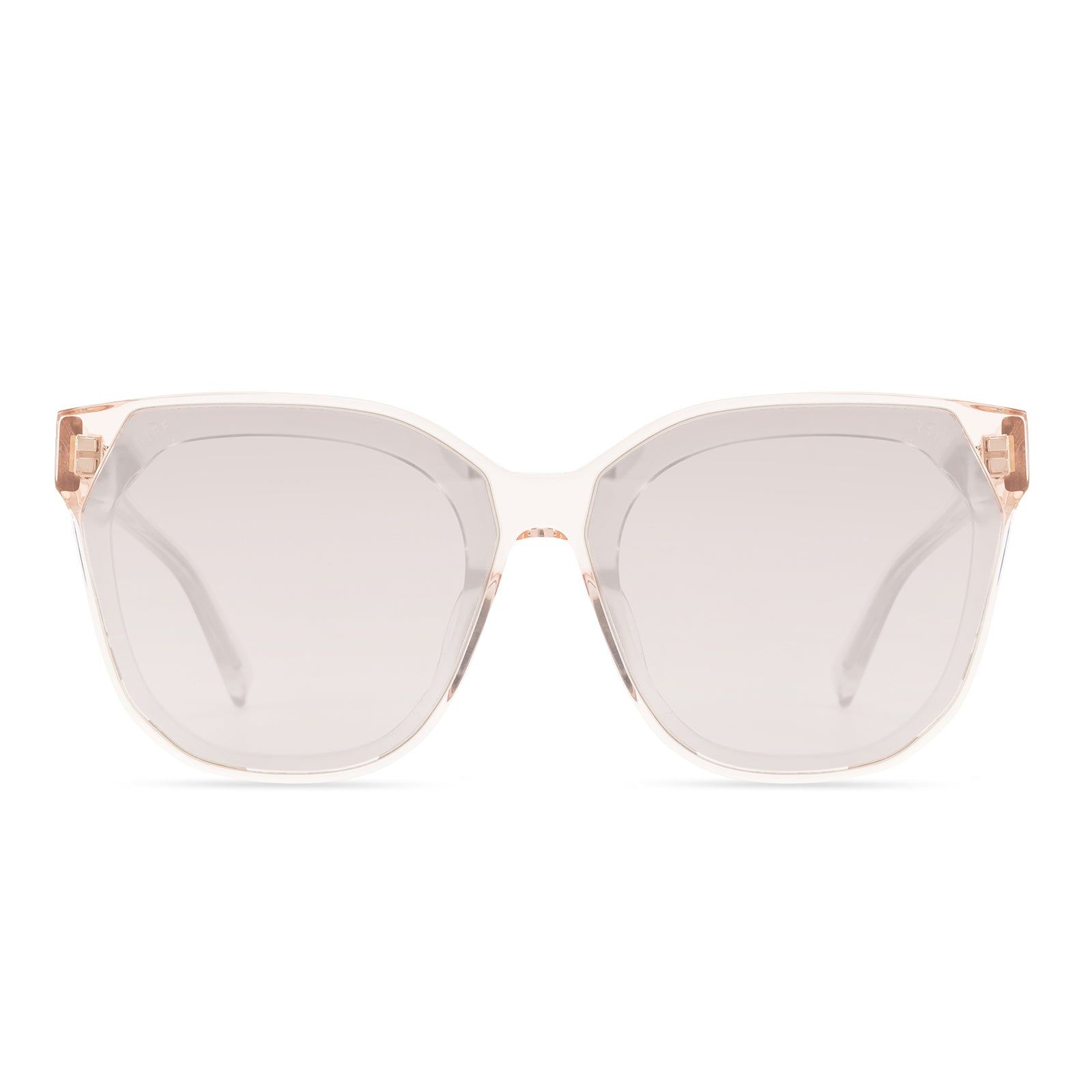 GIA - SANDSTONE CRYSTAL + BEIGE MIRROR SUNGLASSES sold by Diff Eyewear