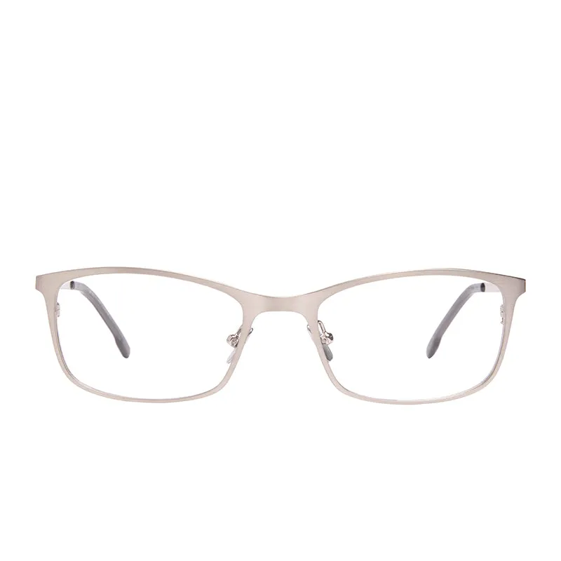 BERNIE - BRUSHED SILVER + GLASSES sold by Diff Eyewear