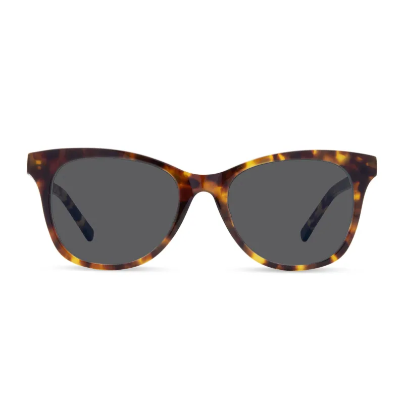 CARINA - AMBER TORTOISE + GREY SUNGLASSES sold by Diff Eyewear