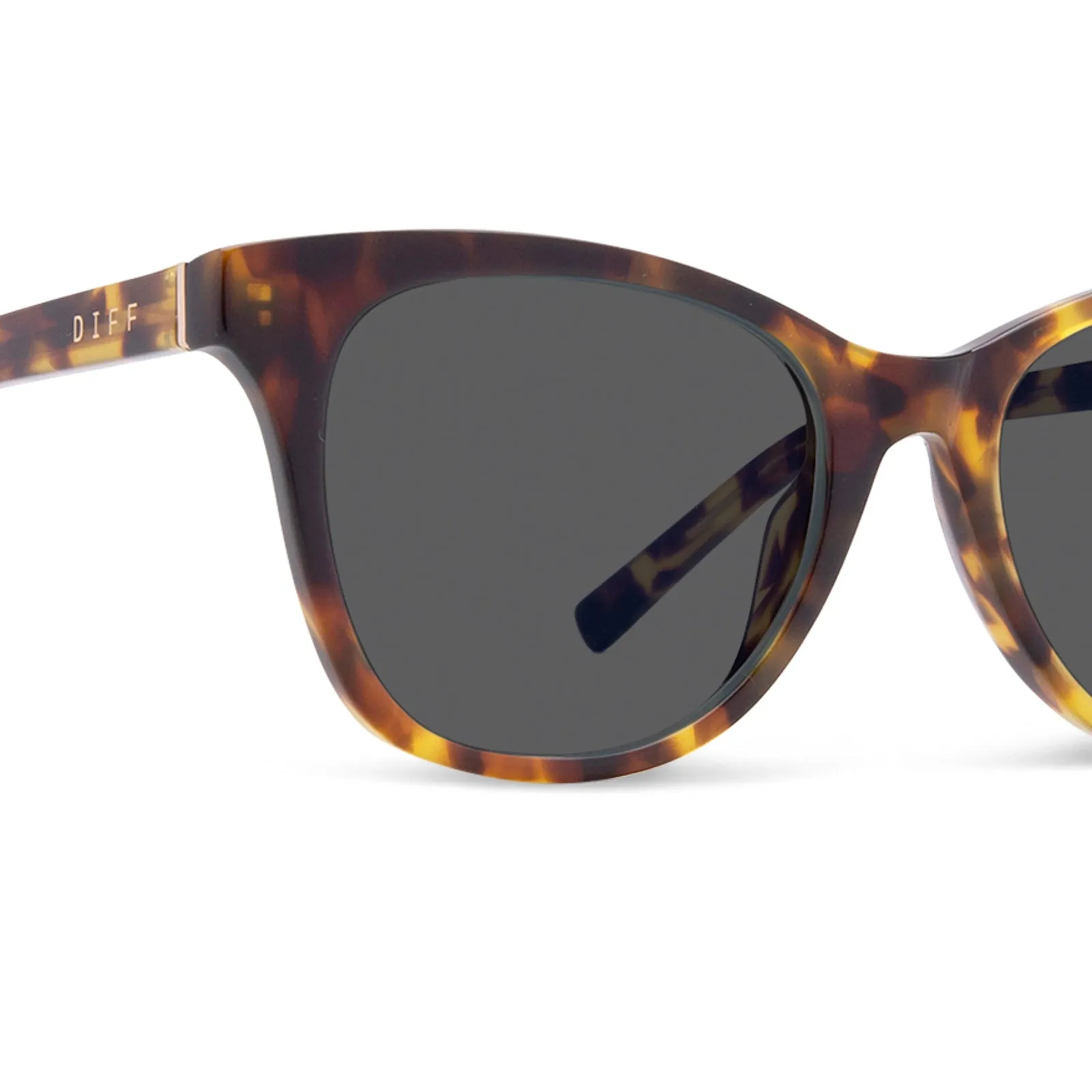 CARINA - AMBER TORTOISE + GREY SUNGLASSES sold by Diff Eyewear product image thumbnail 4