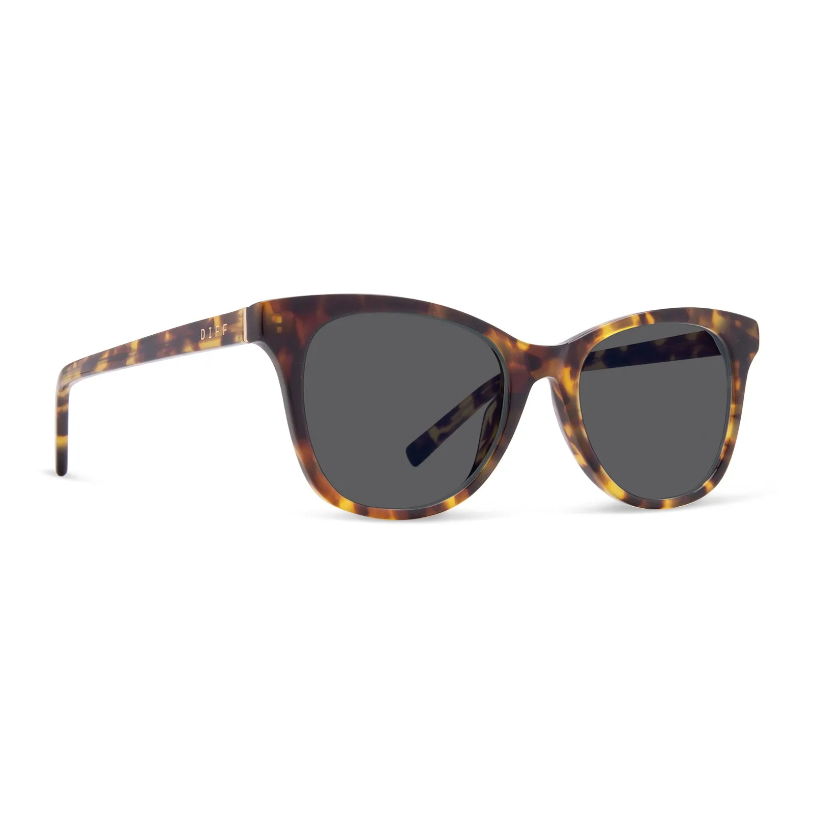 CARINA - AMBER TORTOISE + GREY SUNGLASSES sold by Diff Eyewear product image thumbnail 2